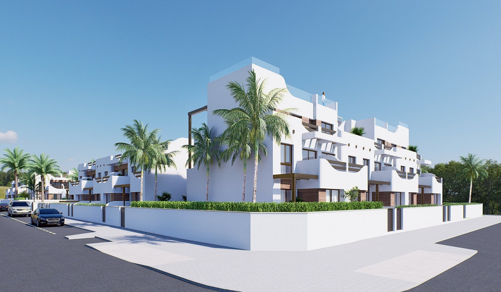 Neubau-Penthouse mit Solarium nahe dem Meer