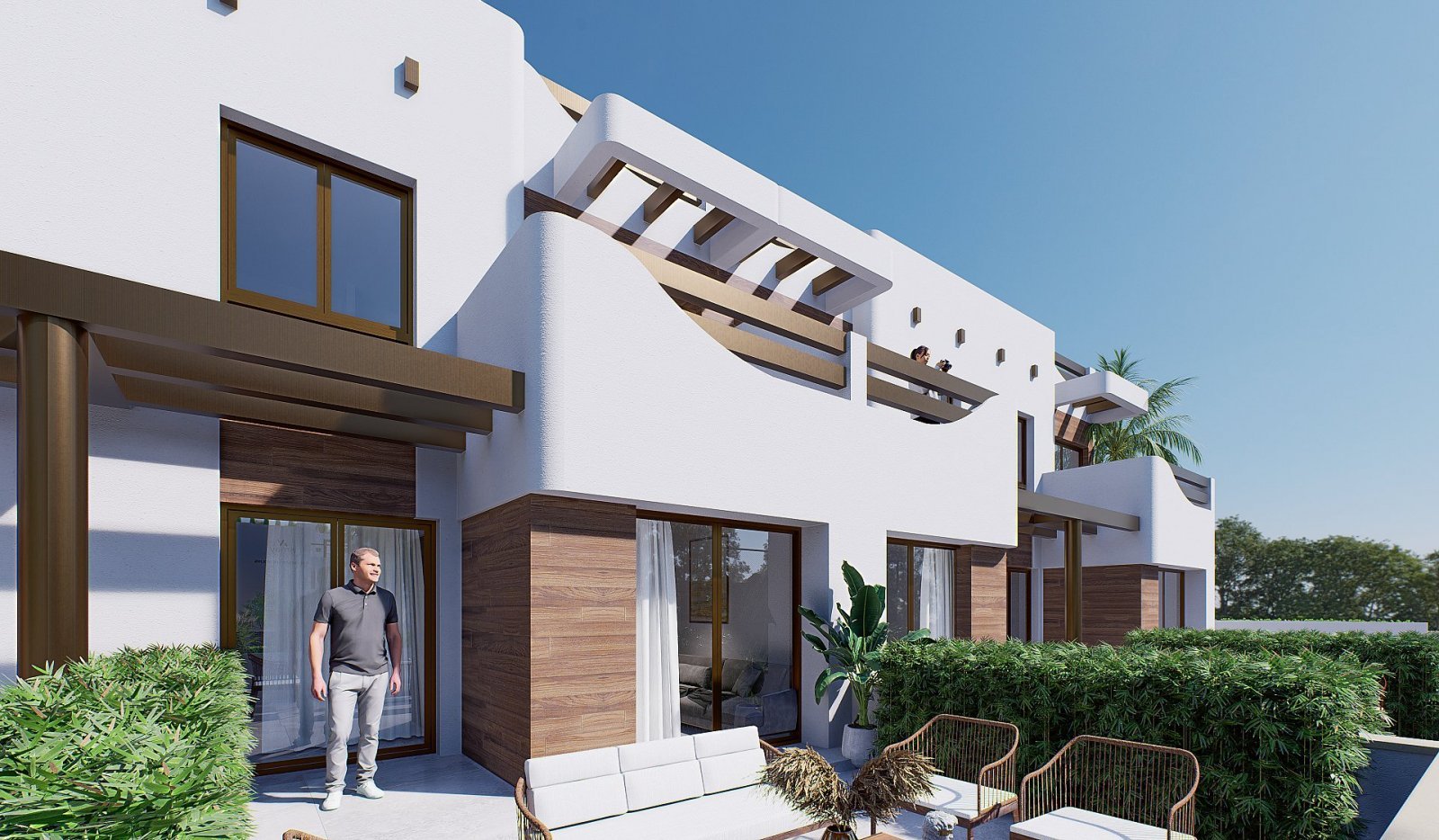 Neubau-Penthouse mit Solarium nahe dem Meer