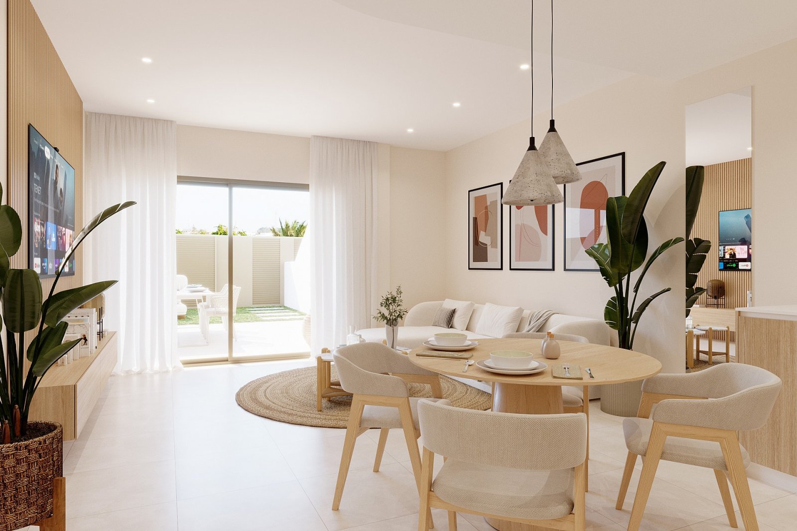 Modernes Apartment mit Garten &amp; Poolparadies