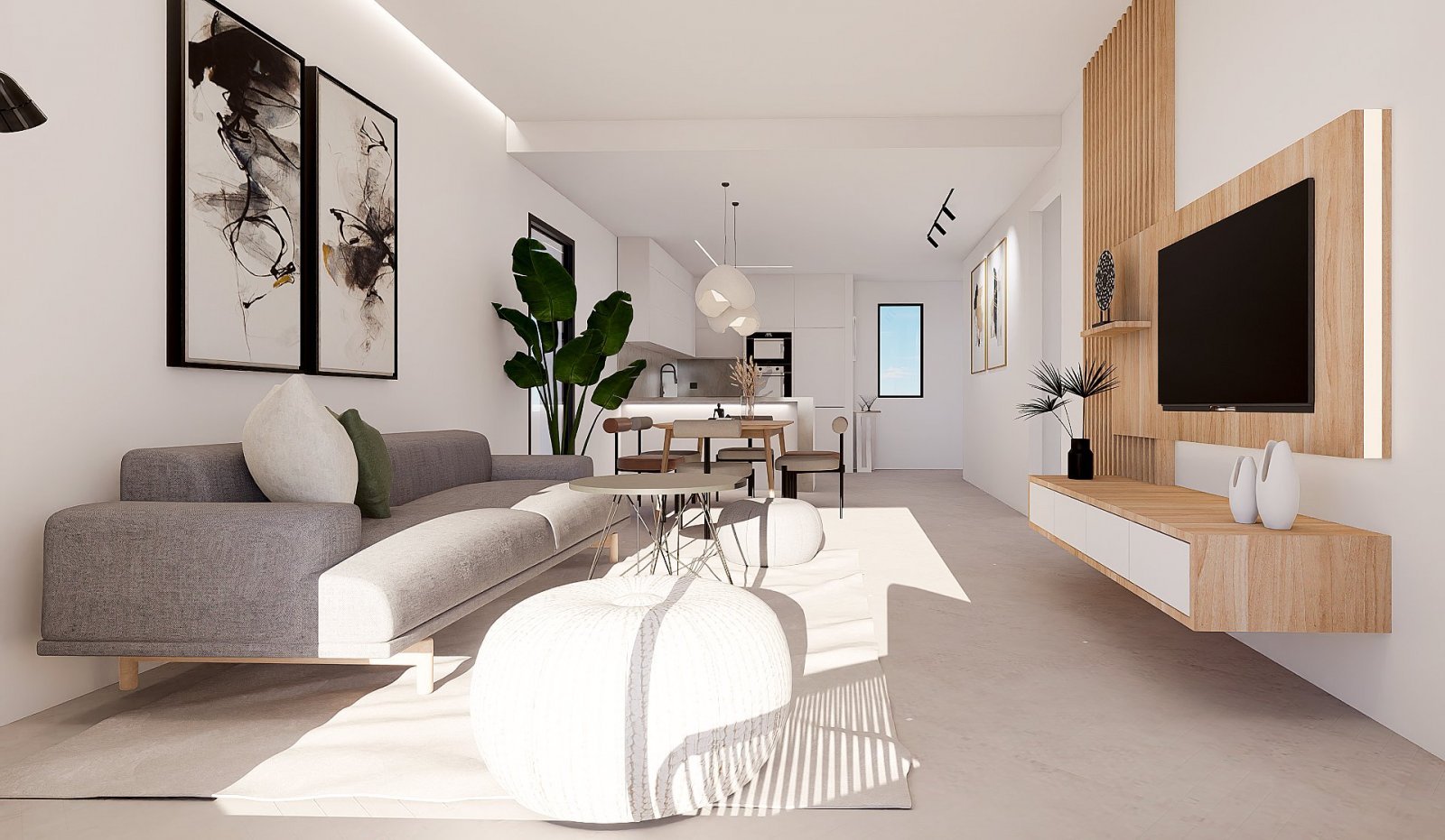 Modernes Apartment mit Terrasse und Bergblick