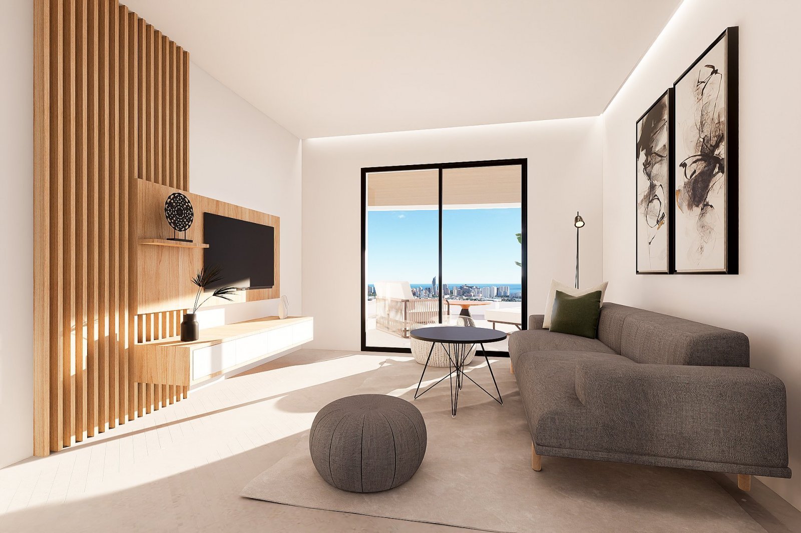 Modernes Apartment mit Terrasse und Bergblick