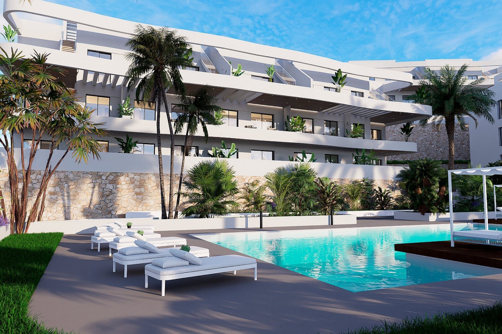 Modernes Apartment mit Terrasse und Bergblick