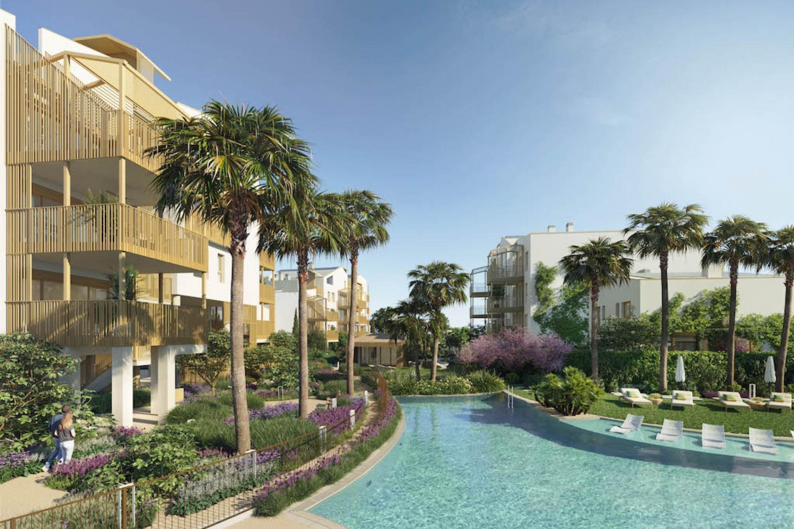 Moderne Apartments mit Terrasse und Meerblick