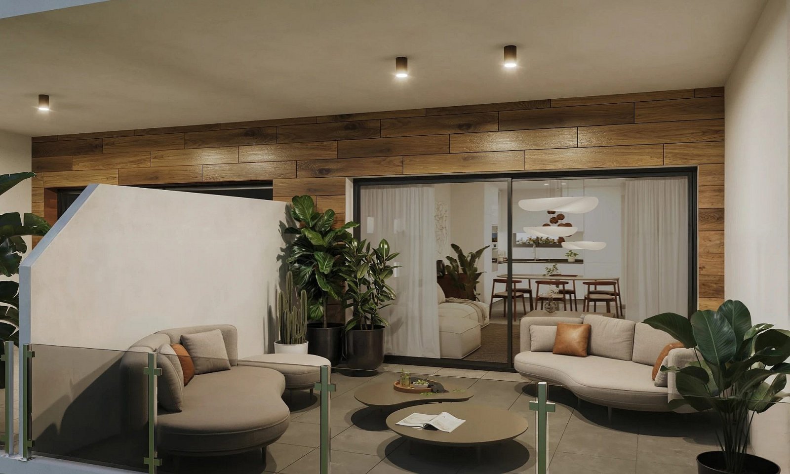 Moderne Terrassenwohnung mit Pool und Stellplatz