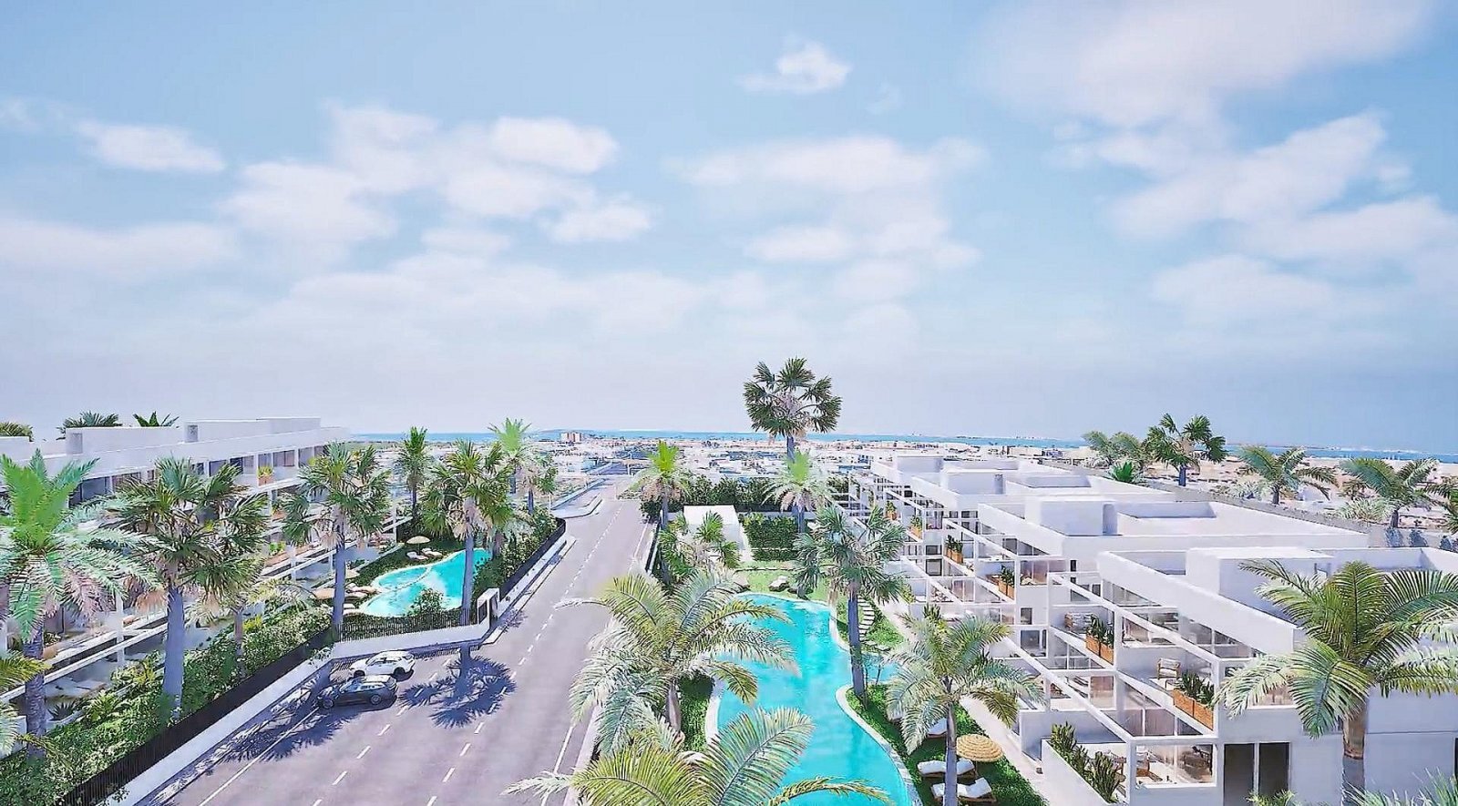 Moderne Wohnung mit Terrasse und Pool