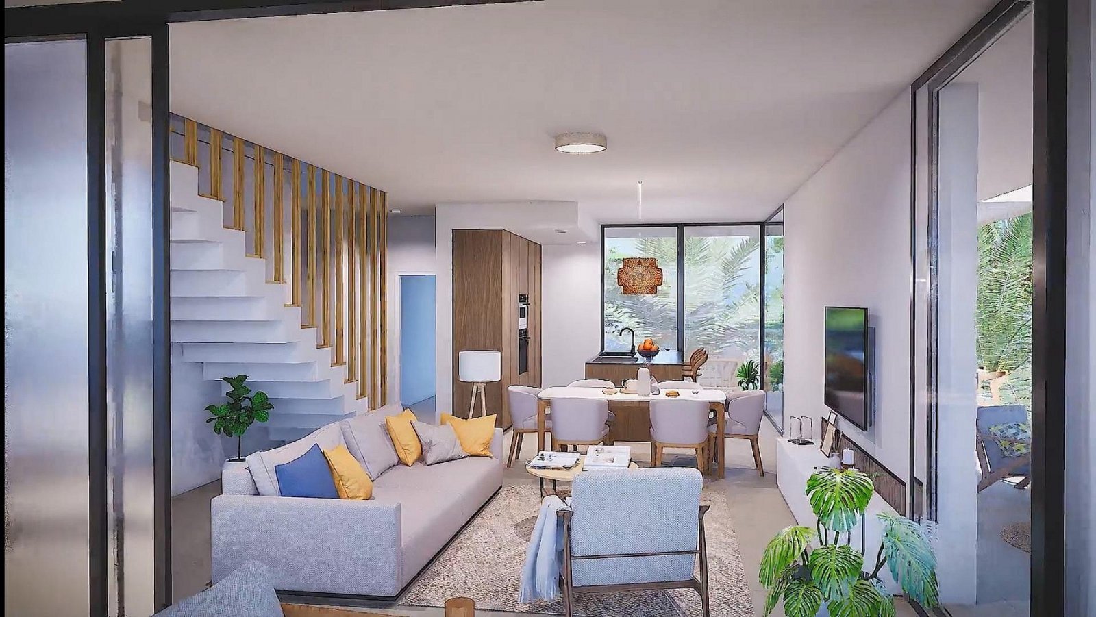 Moderne Wohnung mit Terrasse und Pool