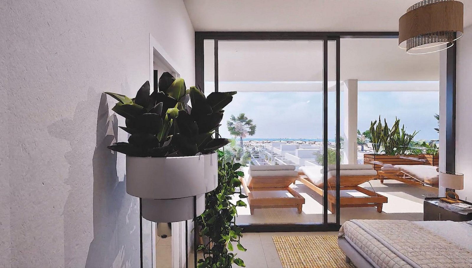 Moderne Wohnung mit Terrasse und Pool