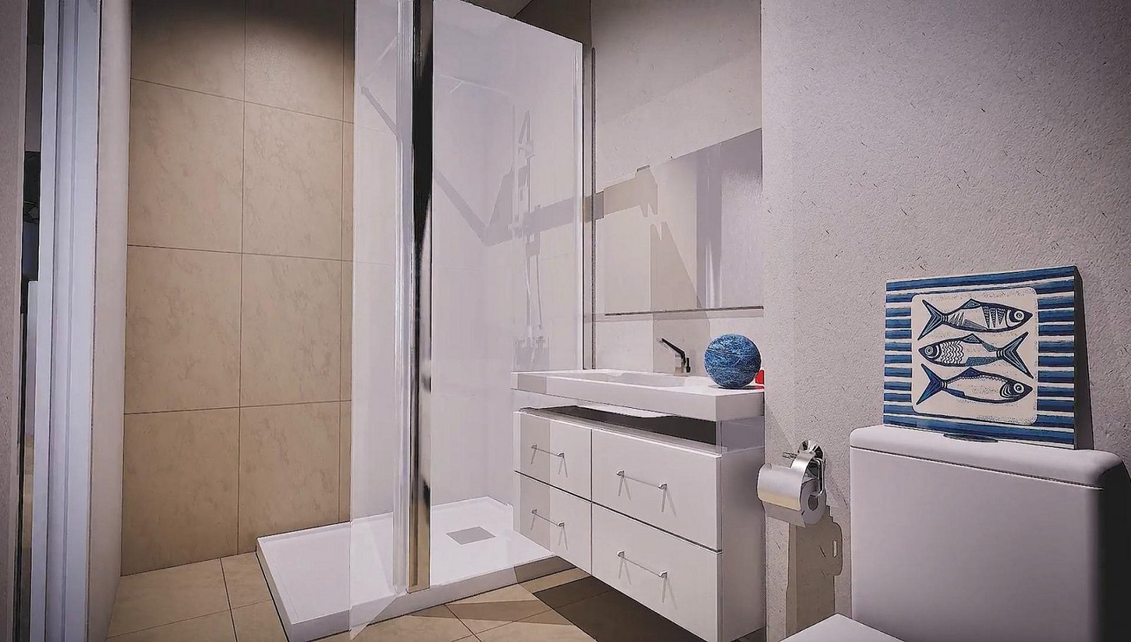 Moderne Wohnung mit Terrasse und Pool