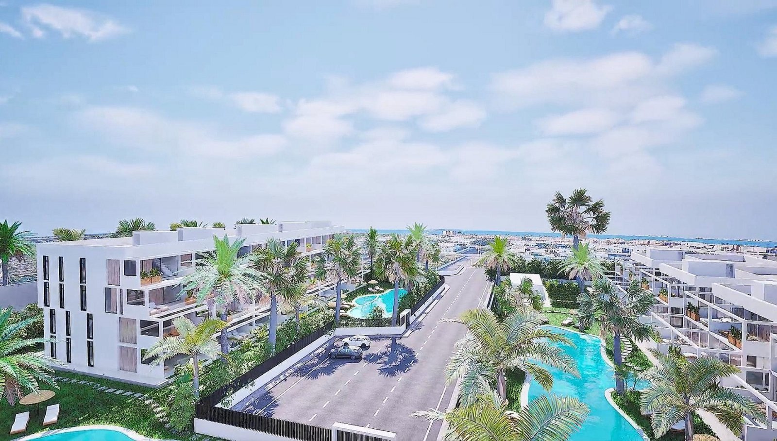 Moderne Wohnung mit Terrasse und Pool