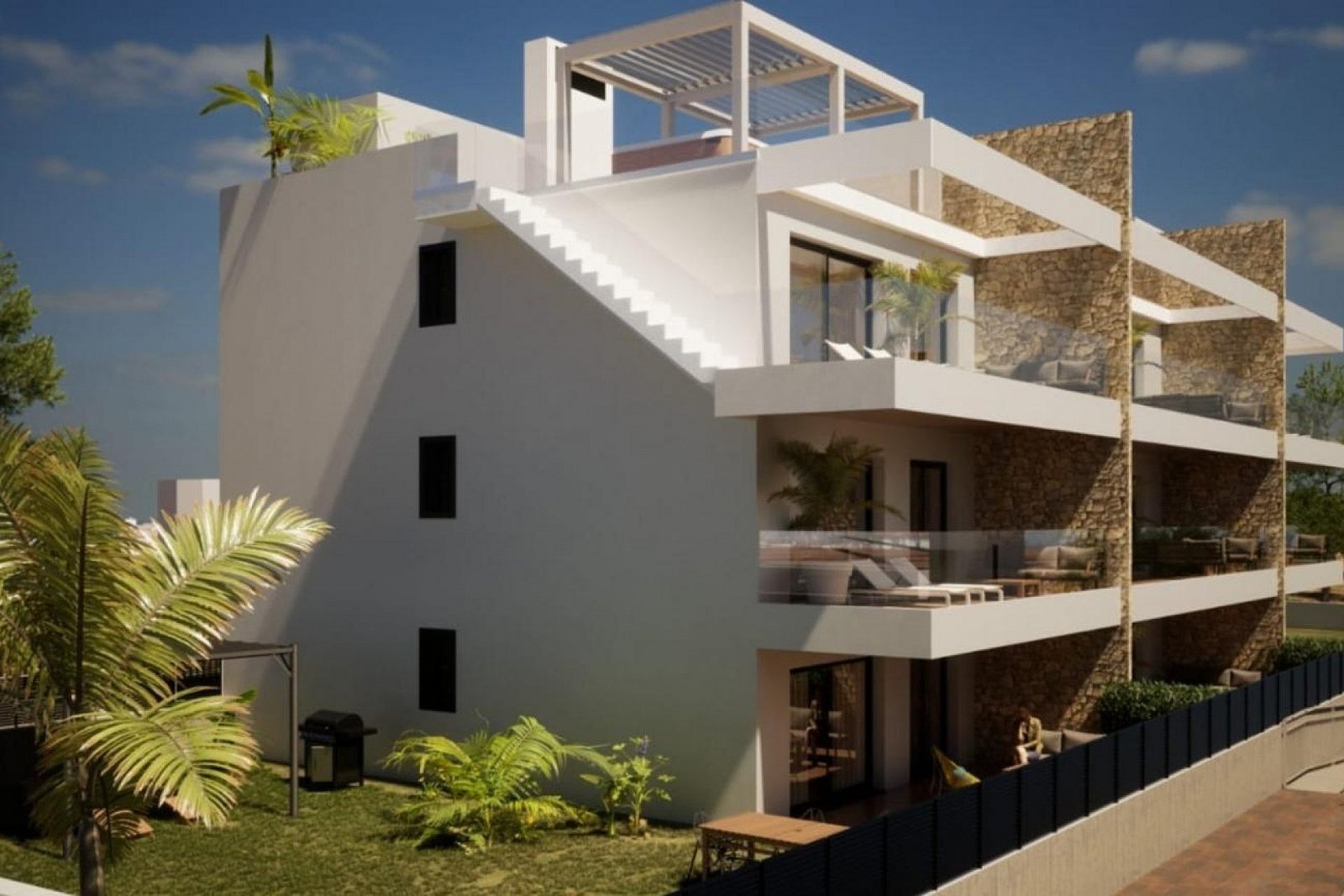 Mediterrane Gartenwohnungen mit Pool und Komfort