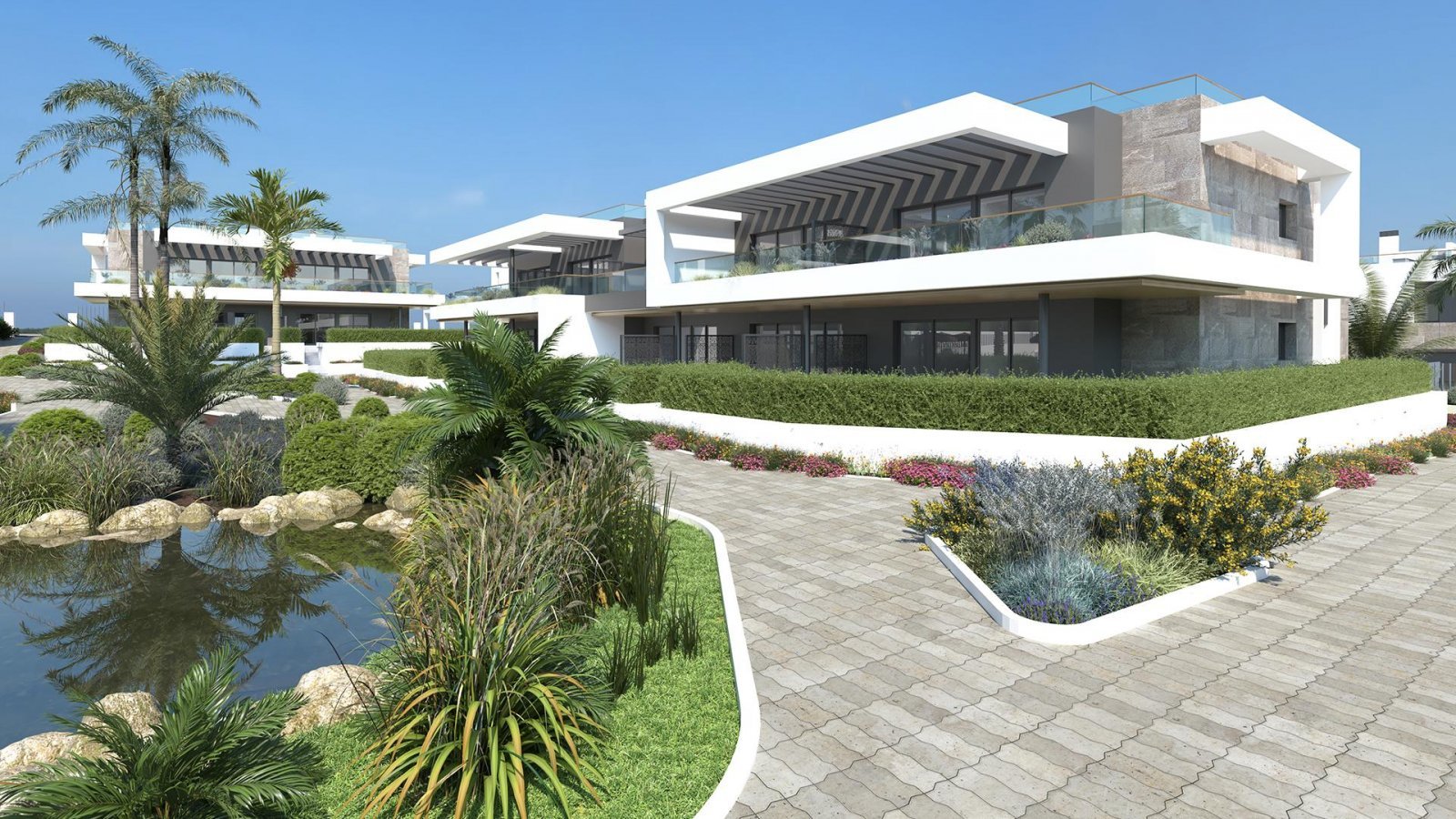 Geräumige Terrassenwohnung mit Pool &amp; Tiefgarage