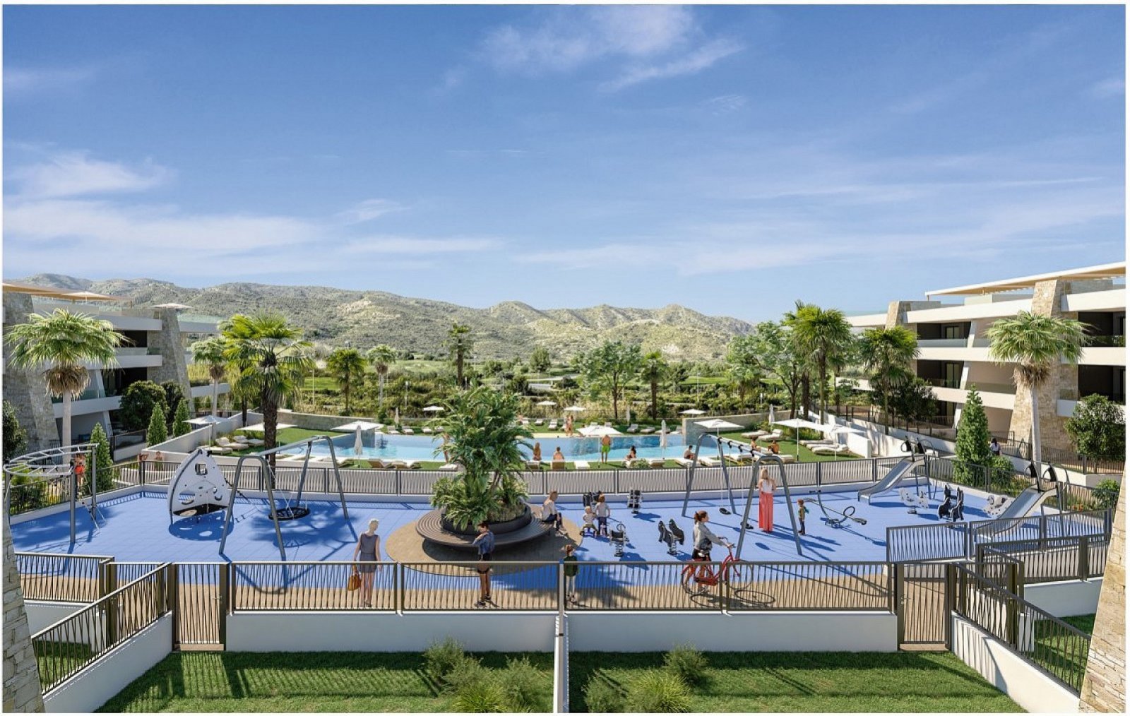 Sonniges Apartment mit 3 Schlafzimmern & Pool