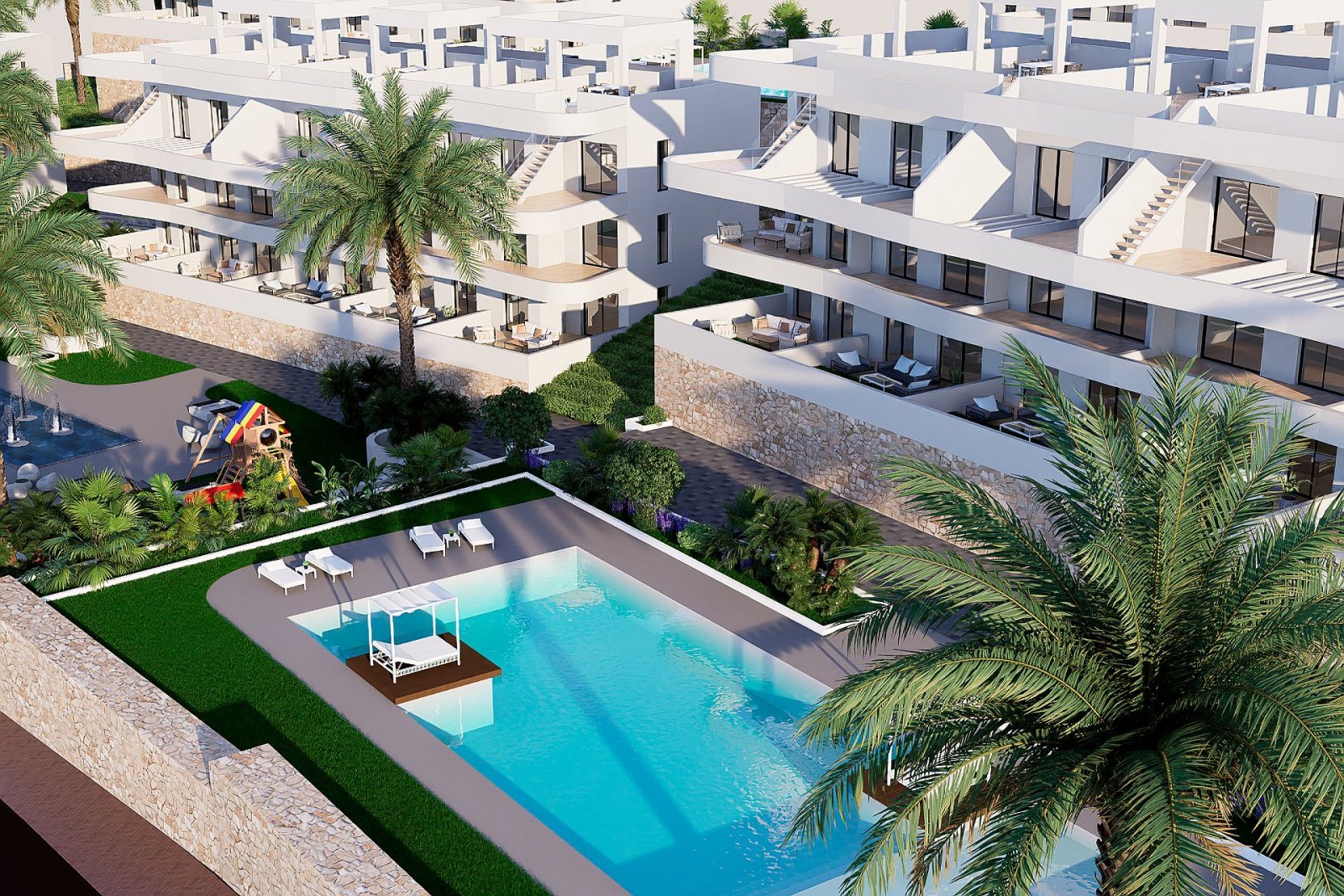 Moderne Luxuswohnungen mit Pool und Spa
