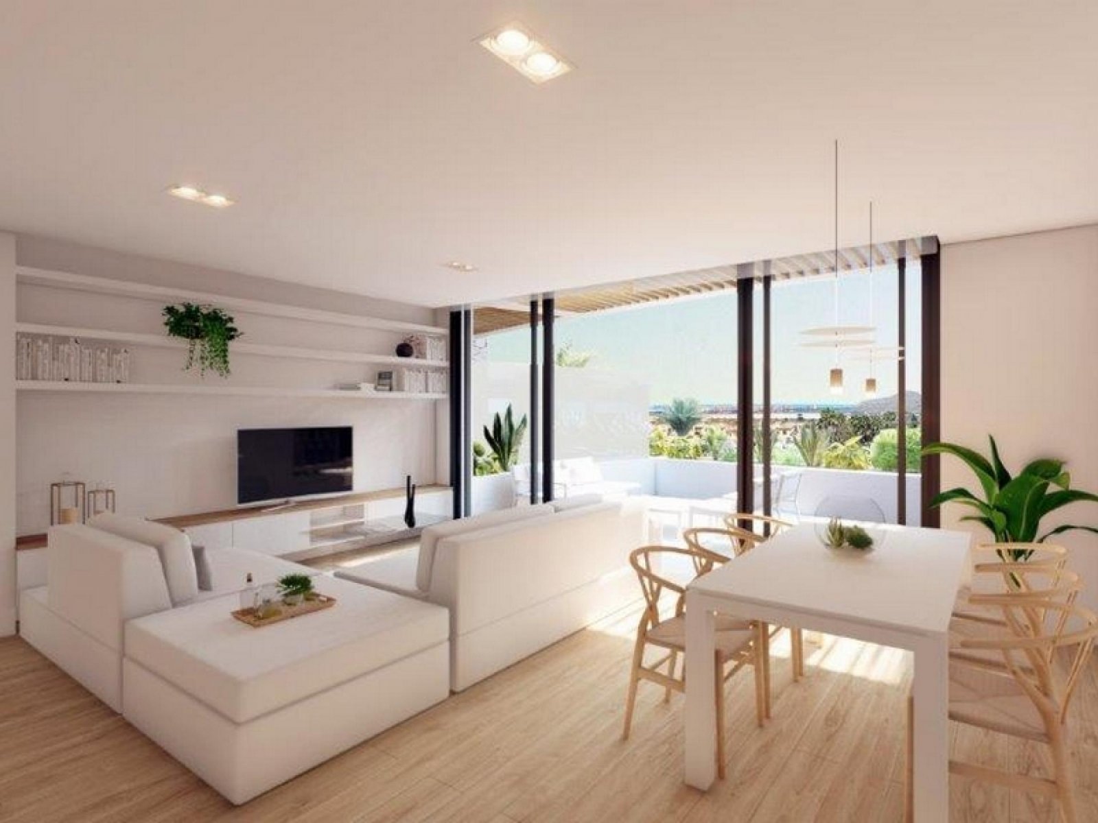 Moderne Gartenwohnung mit Pool