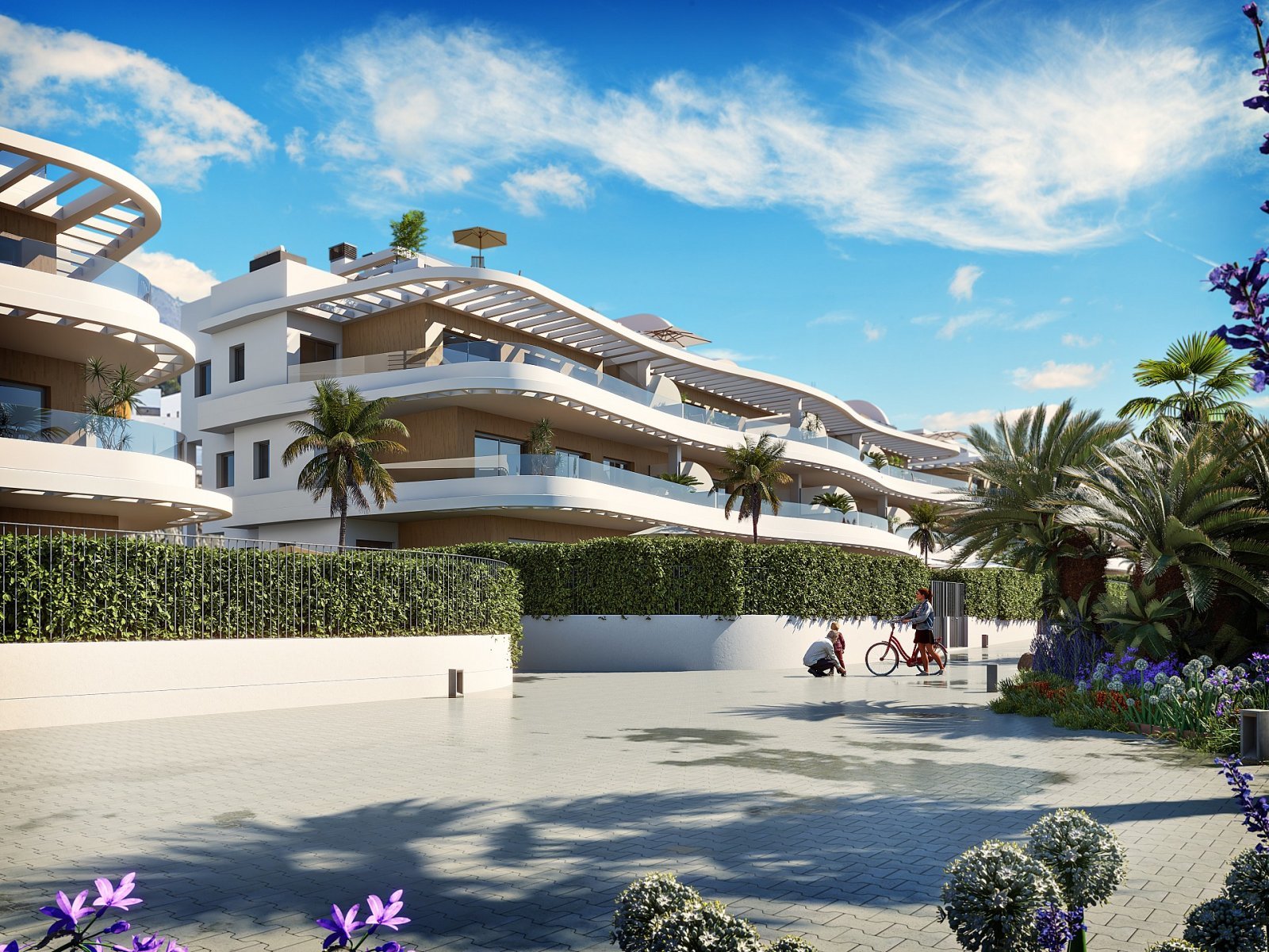 Stilvolles Wohnen mit Pool, Fitness & Meerblick