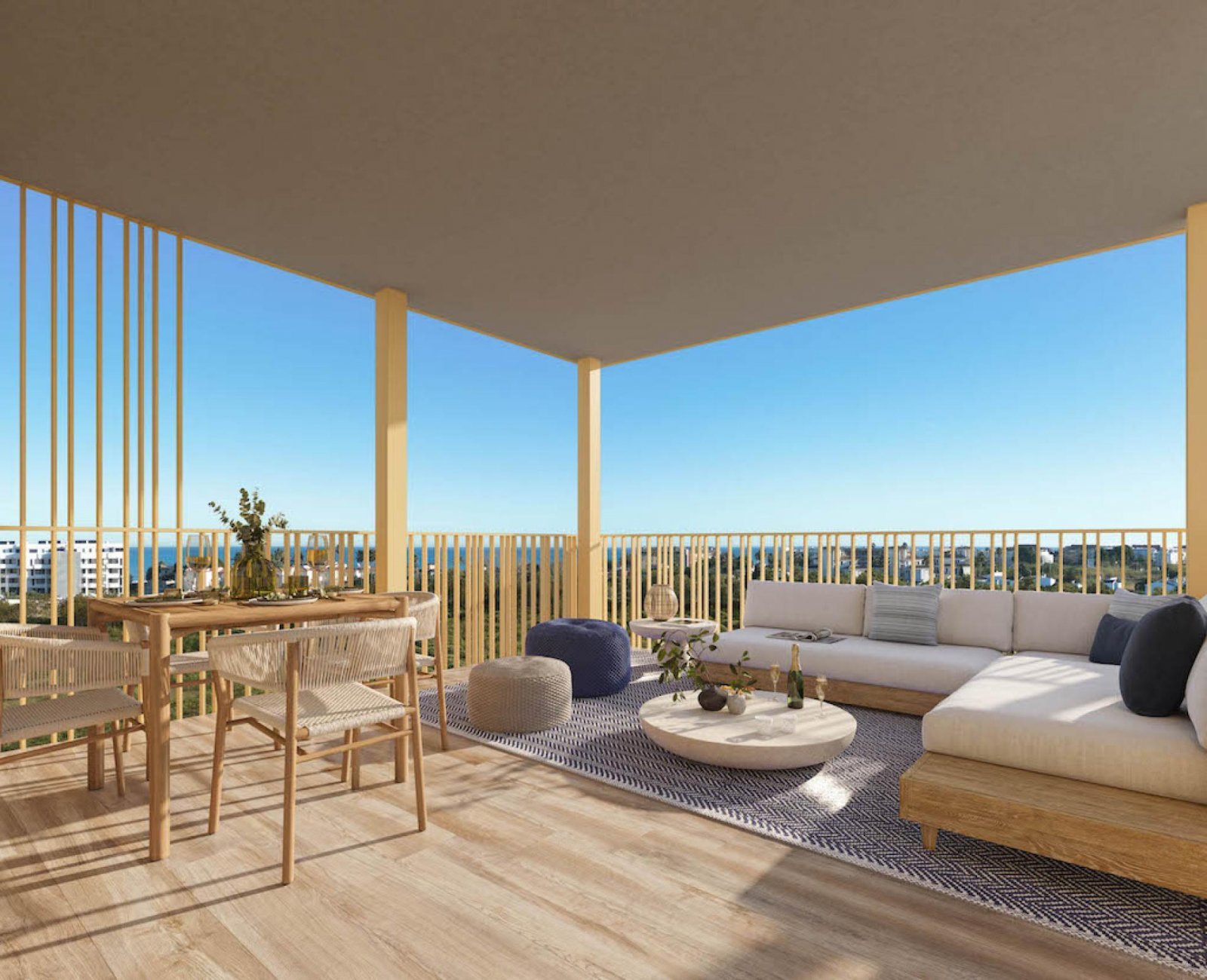 Exklusive Terrassenwohnung mit Meerblick