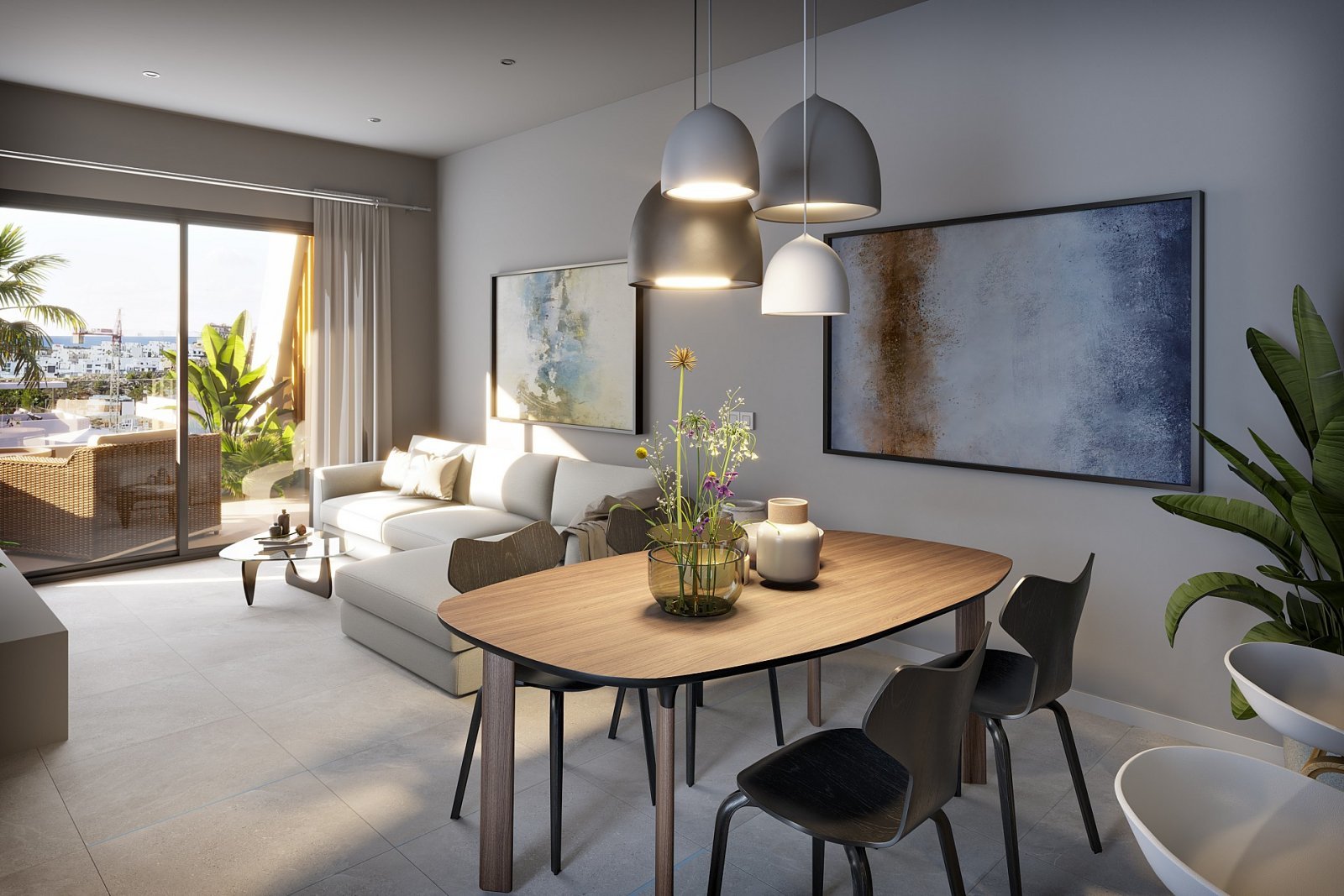 Luxus-Apartment mit Garten, Pool & Panoramablick