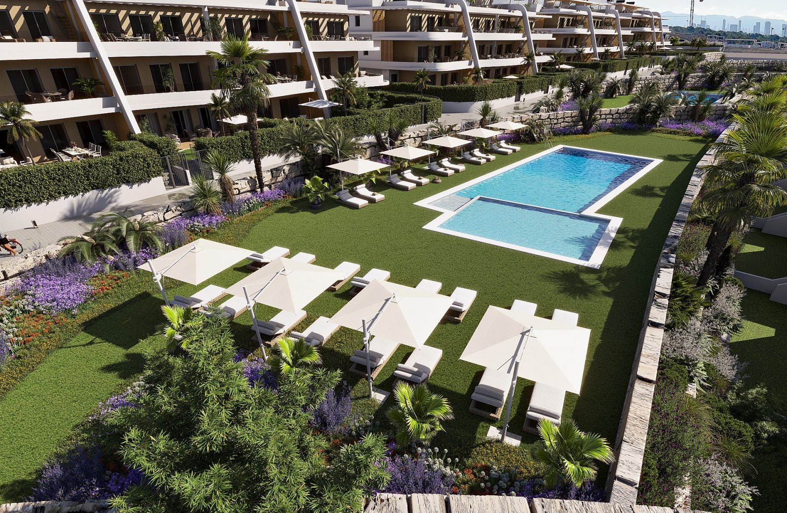 Luxus-Apartment mit Garten, Pool & Panoramablick