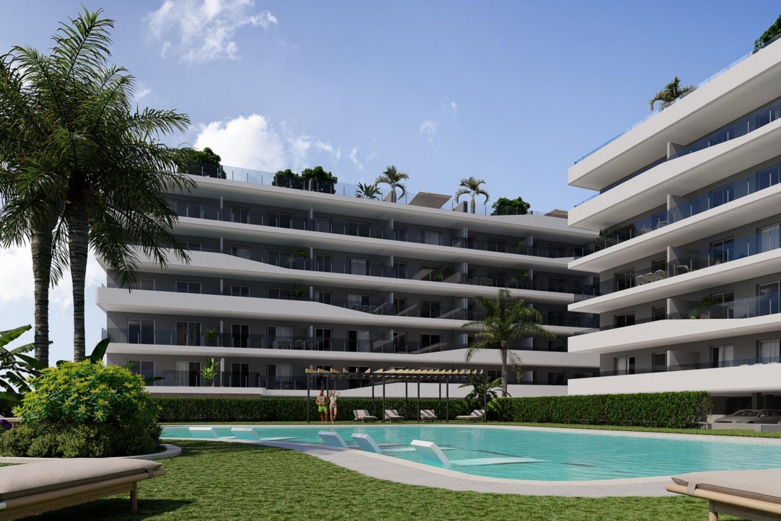 Mediterrane Apartments mit Dachsolarium