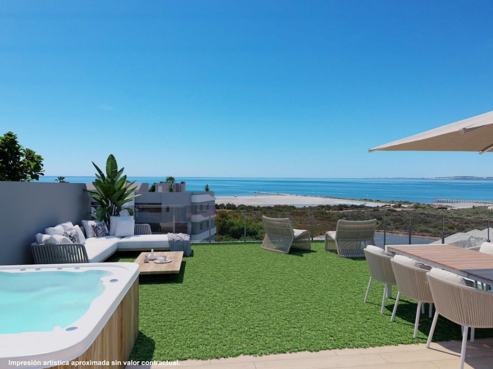 Mediterrane Apartments mit Dachsolarium