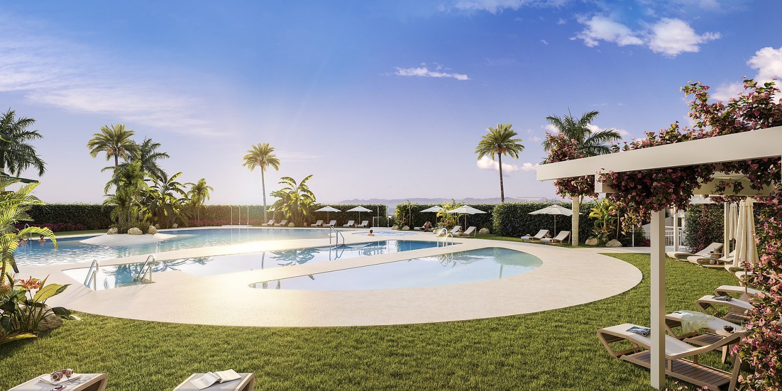 Hochwertiges Apartment mit Terrasse, Pool und Lagerraum