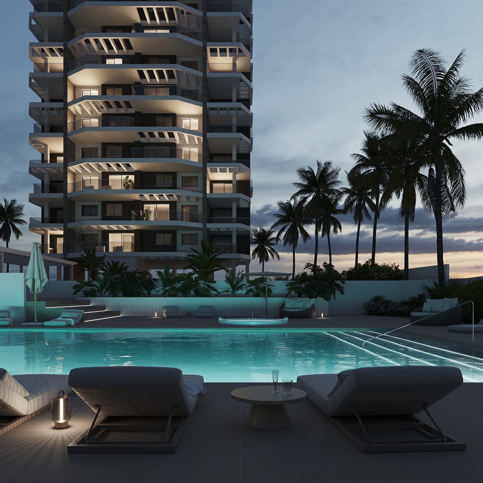 Attraktive Wohnung mit Pool und Tiefgaragenplatz