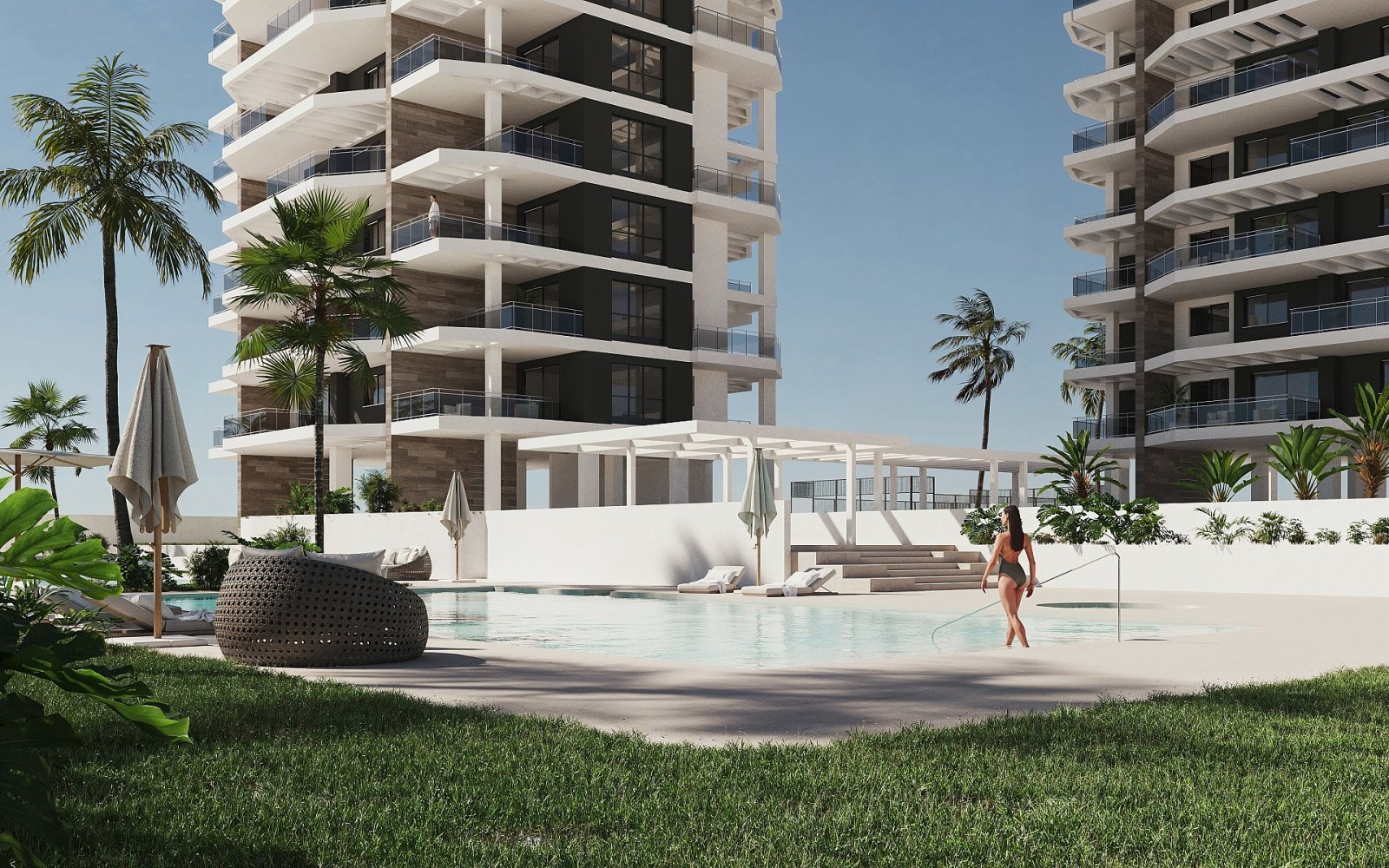 Attraktive Wohnung mit Pool und Tiefgaragenplatz