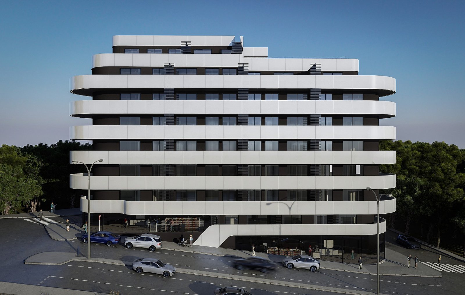 Moderne Luxusapartments mit Infinity-Pool