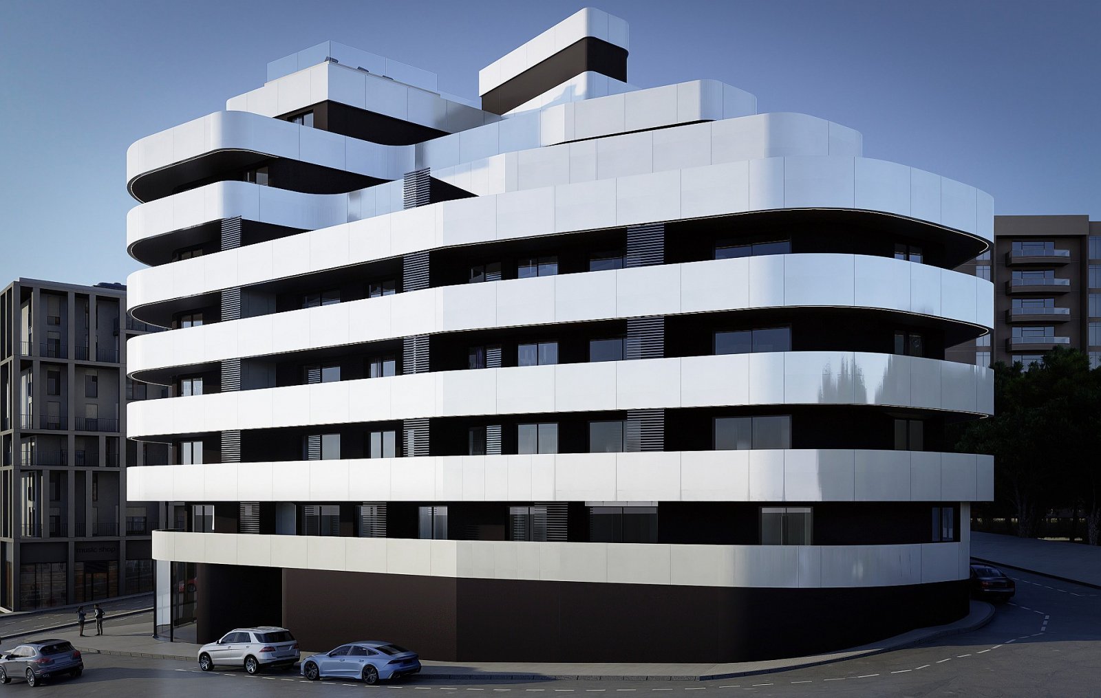 Moderne Luxusapartments mit Infinity-Pool