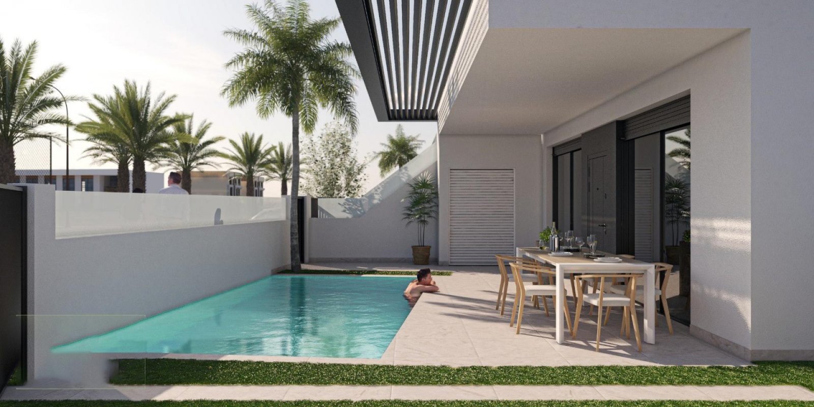 Exklusive Apartments in Strandnähe mit Solarium und Pool