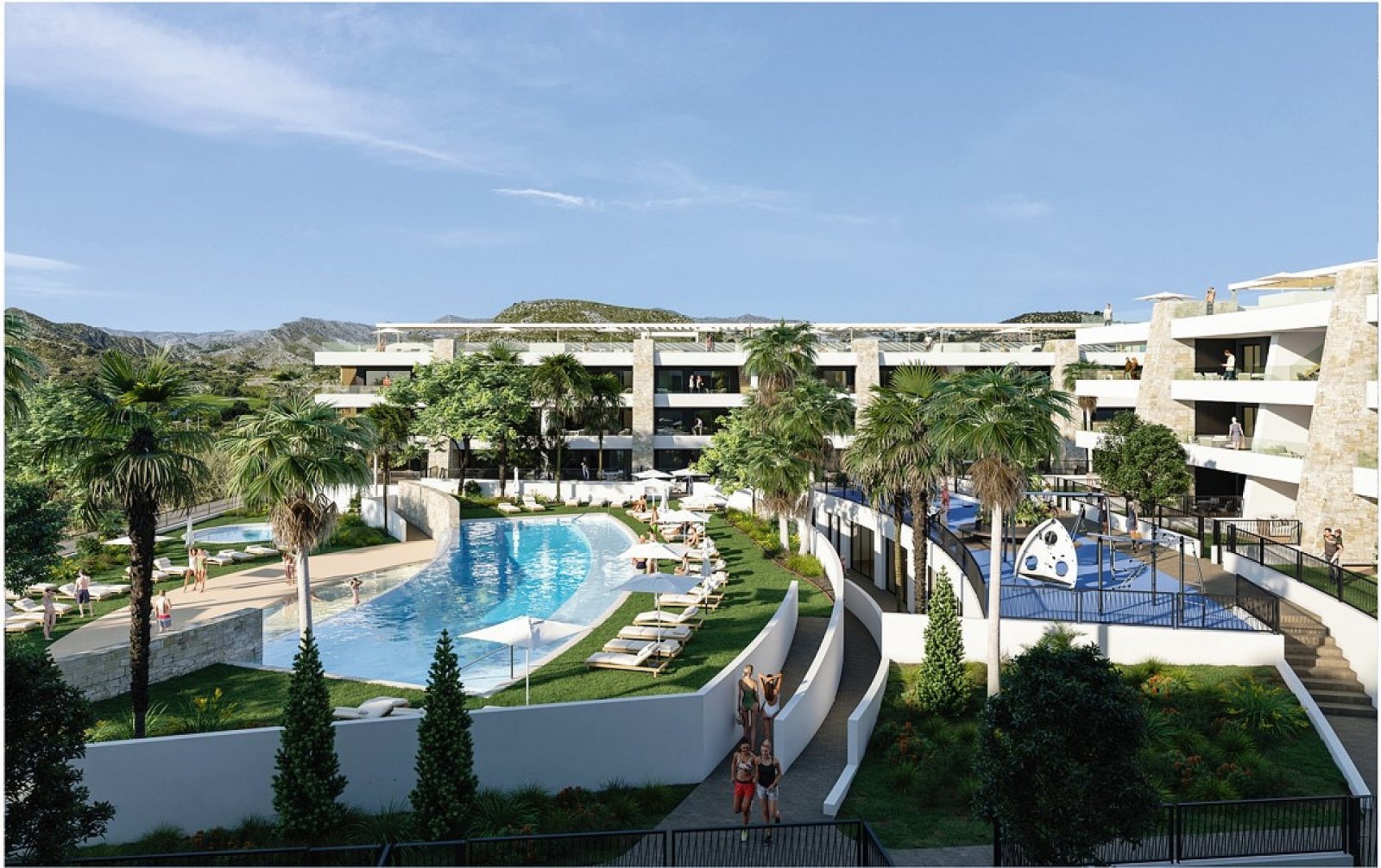 Großzügiges Apartment mit Dachterrasse und Pool