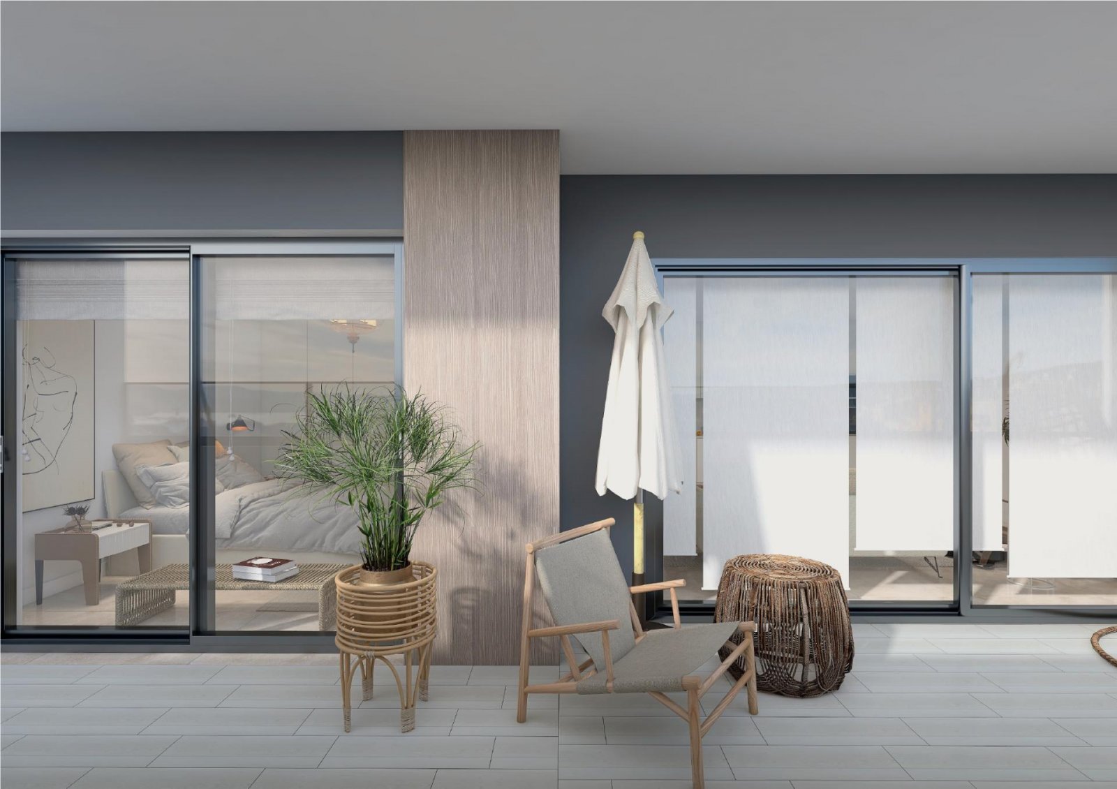 Mediterranes Apartment mit Terrasse &amp; Jacuzzi