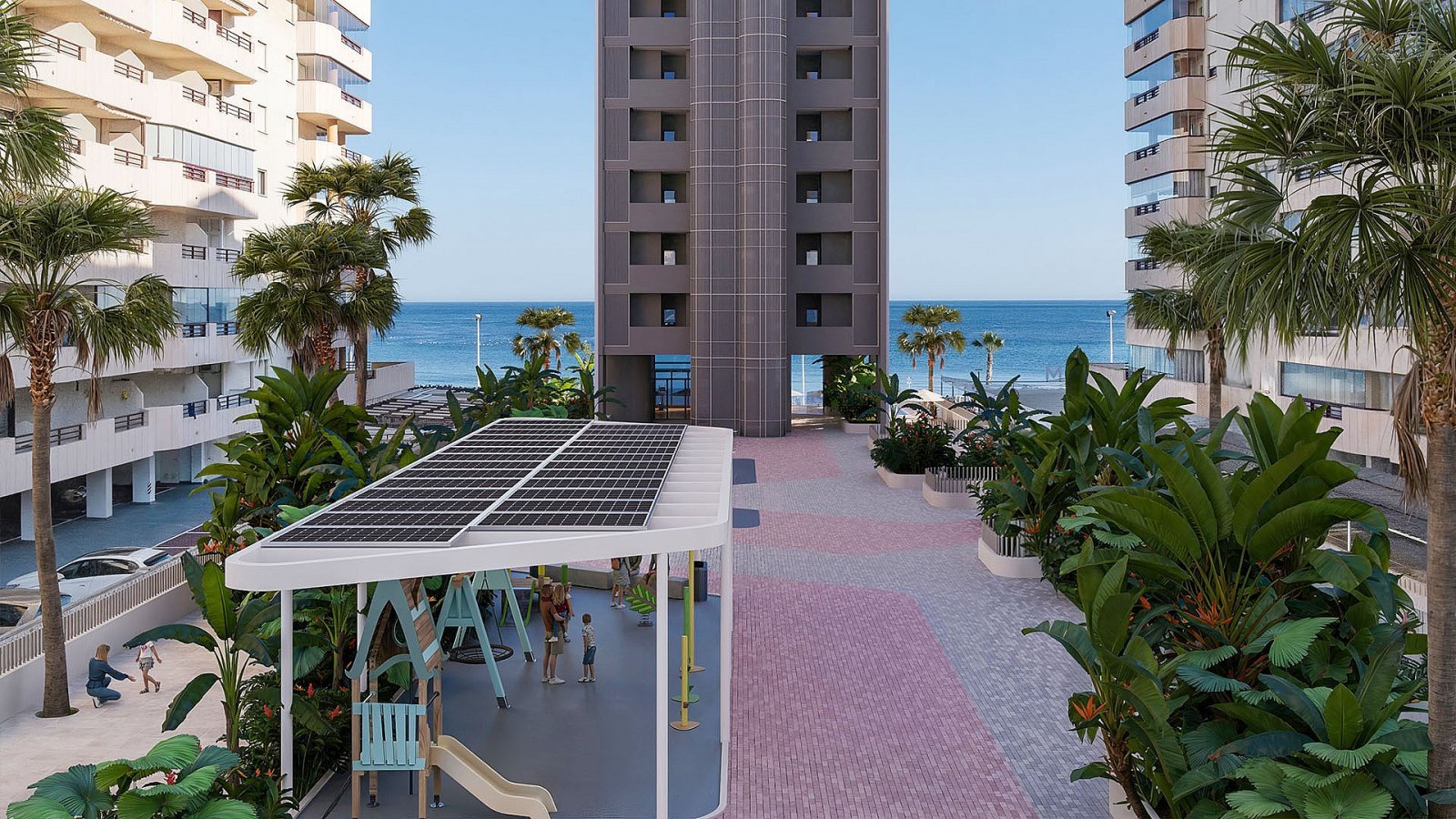 Strandapartment mit Infinity-Pool und Meerblick