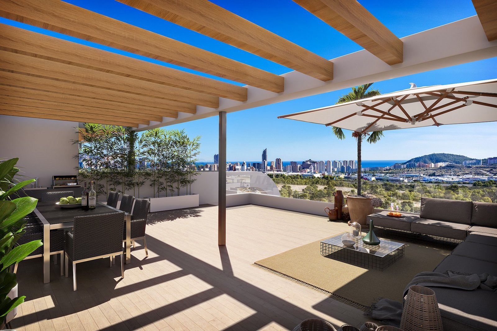 Sonniges Apartment mit Solarium & Weitblick