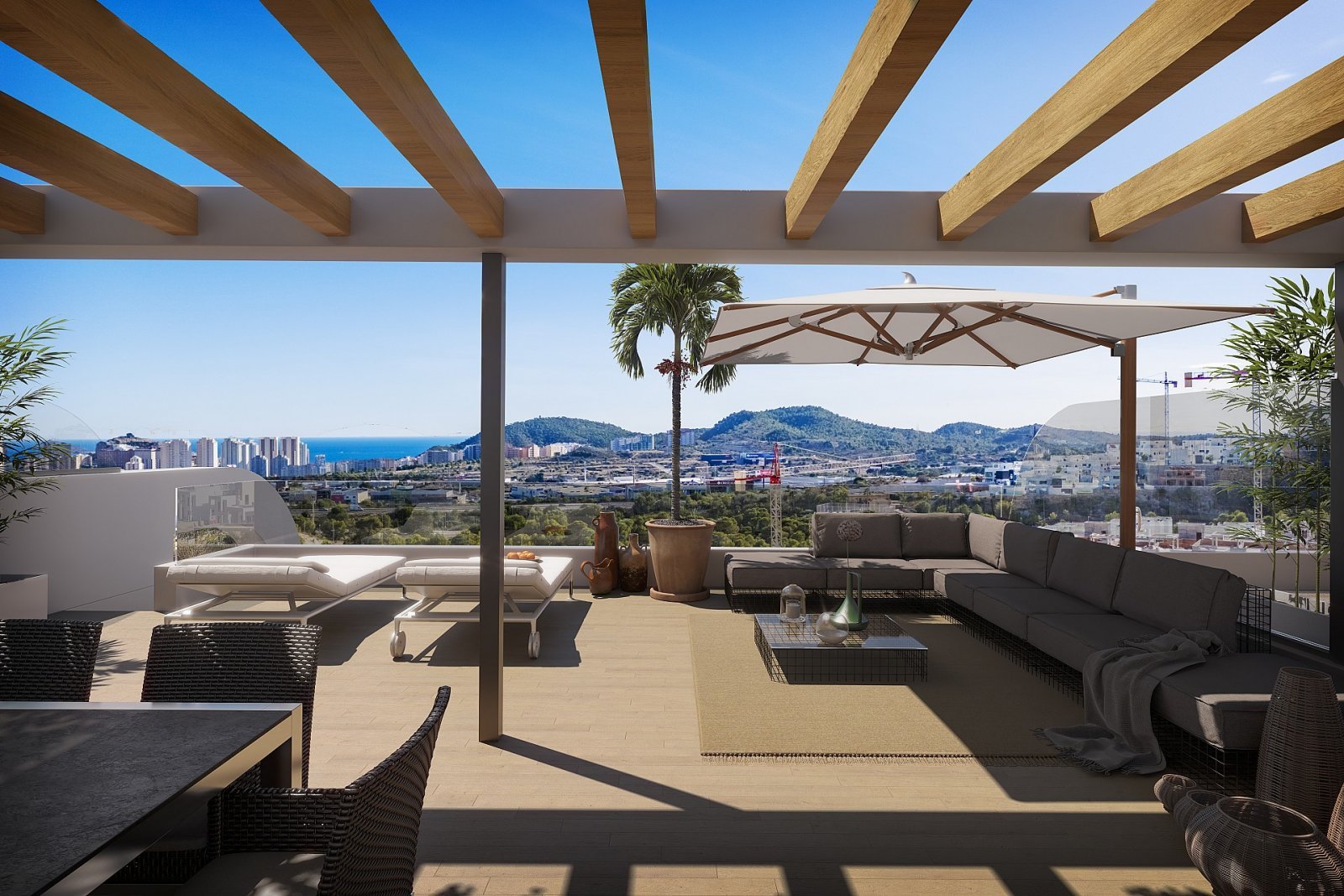 Sonniges Apartment mit Solarium & Weitblick