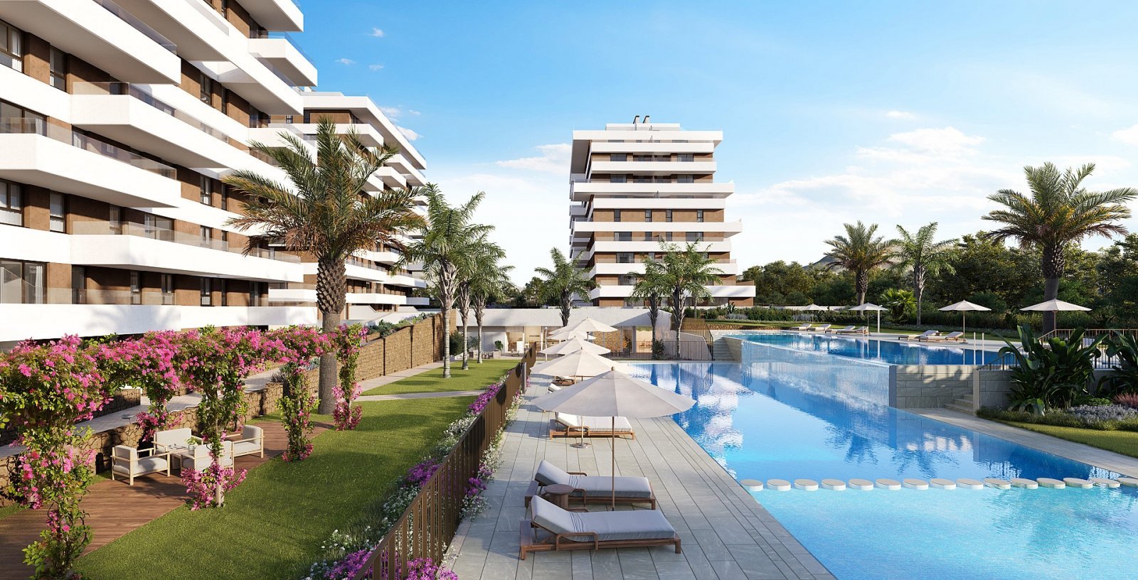 Modernes Apartment mit Pool und Sonnenterrasse