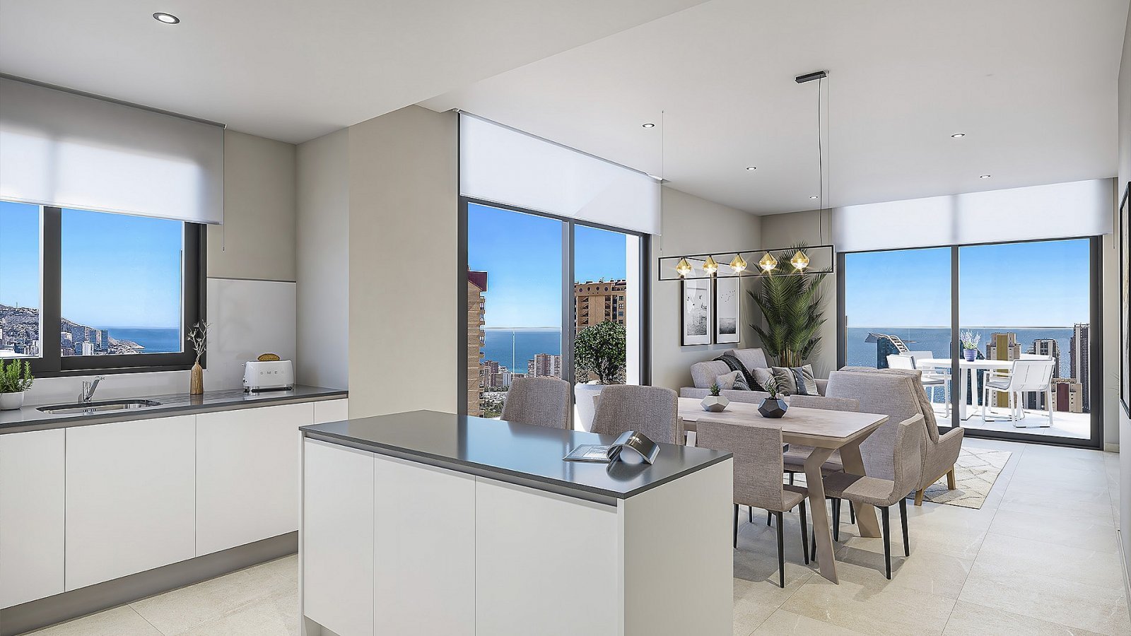 Modernes Apartment mit Dachterrasse, Pool und Parkplatz