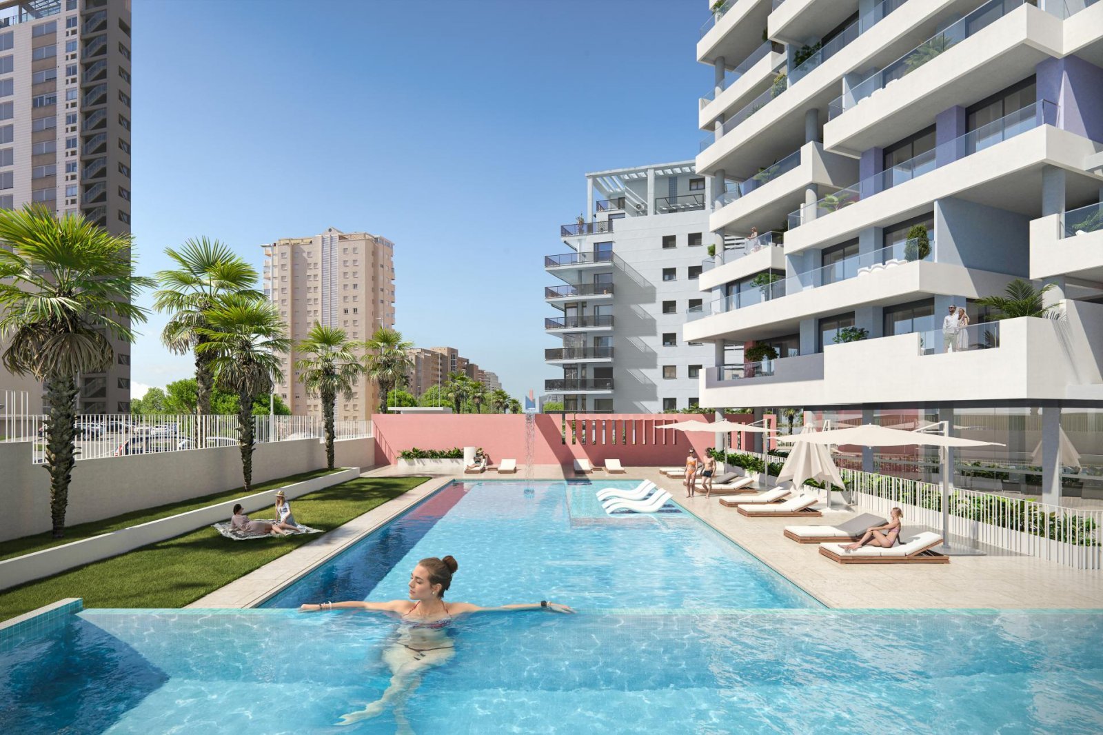 Hochwertige Wohnung mit Terrasse am Strand