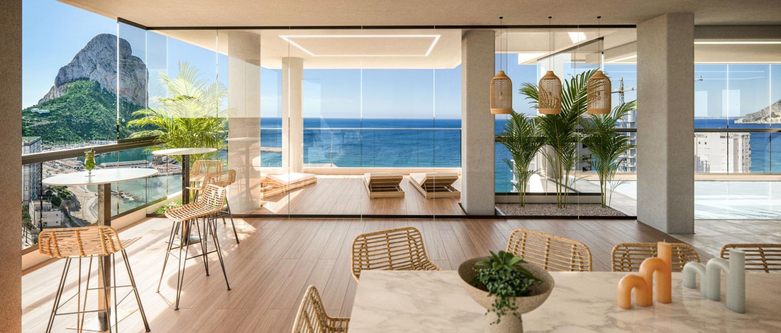 Hochwertige Wohnung mit Terrasse am Strand