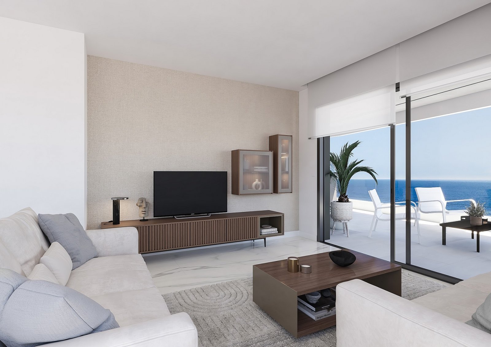 Luxuswohnung am Meer mit Terrasse und Infinity-Pool