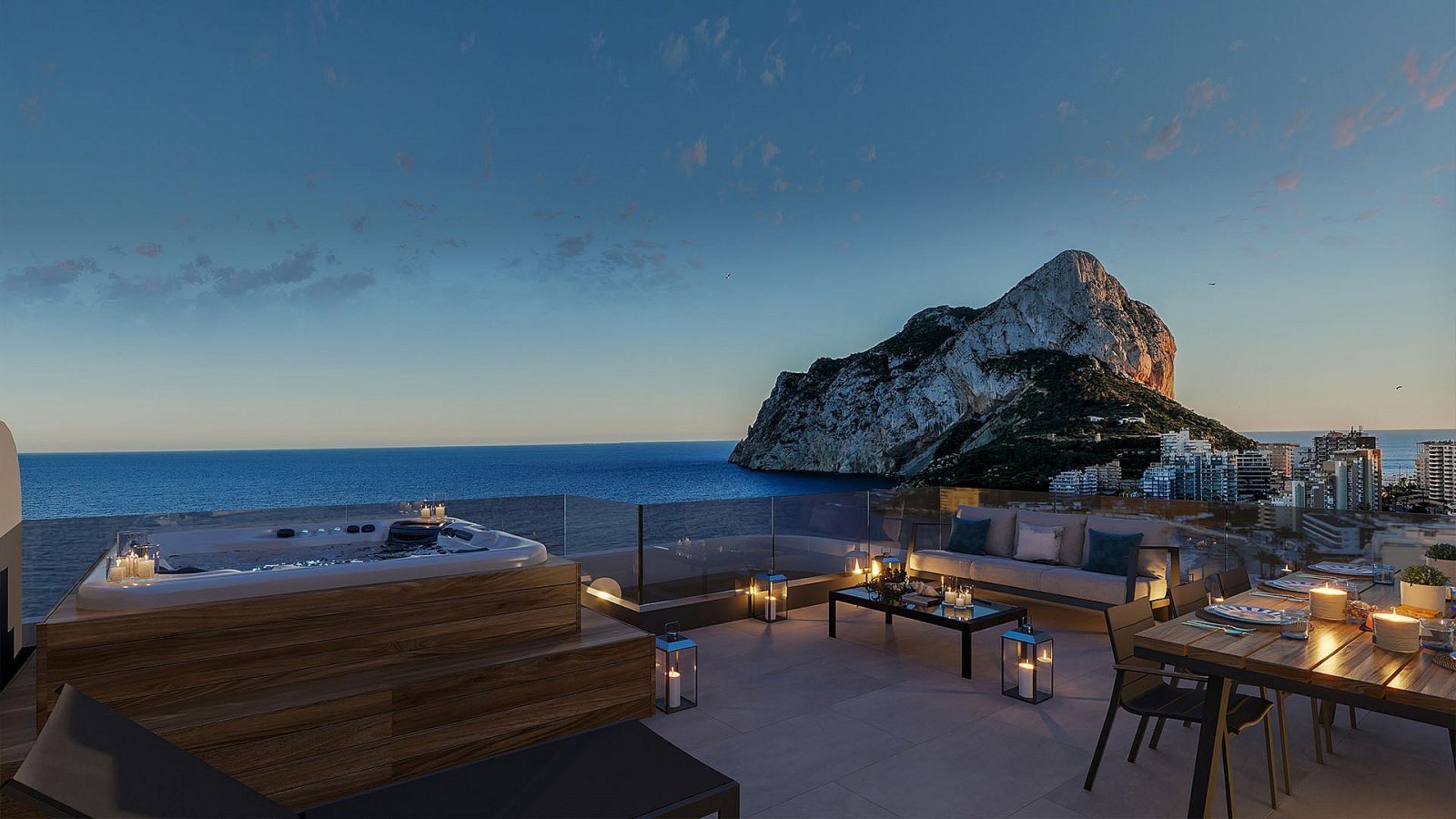 Luxuswohnung am Meer mit Terrasse und Infinity-Pool
