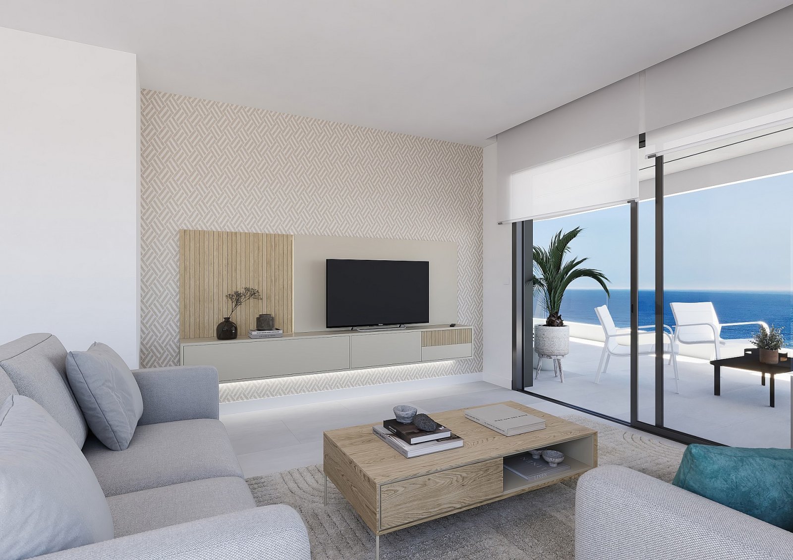 Luxuswohnung am Meer mit Terrasse und Infinity-Pool