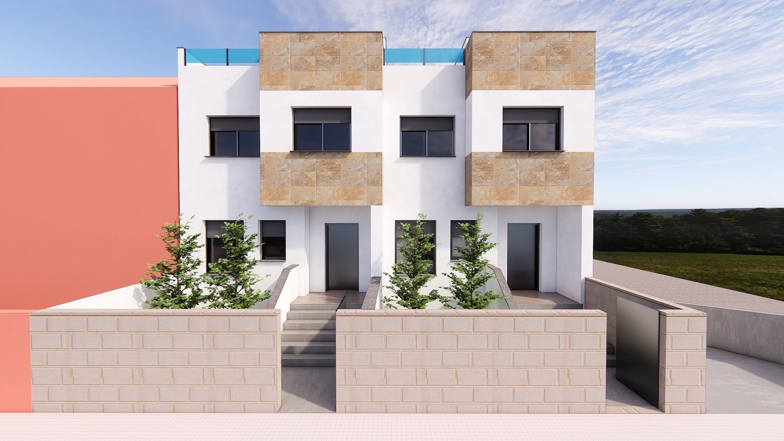 Bigastro: Moderne 3-Zimmer-Reihenhausvilla mit Pool & Terrasse 