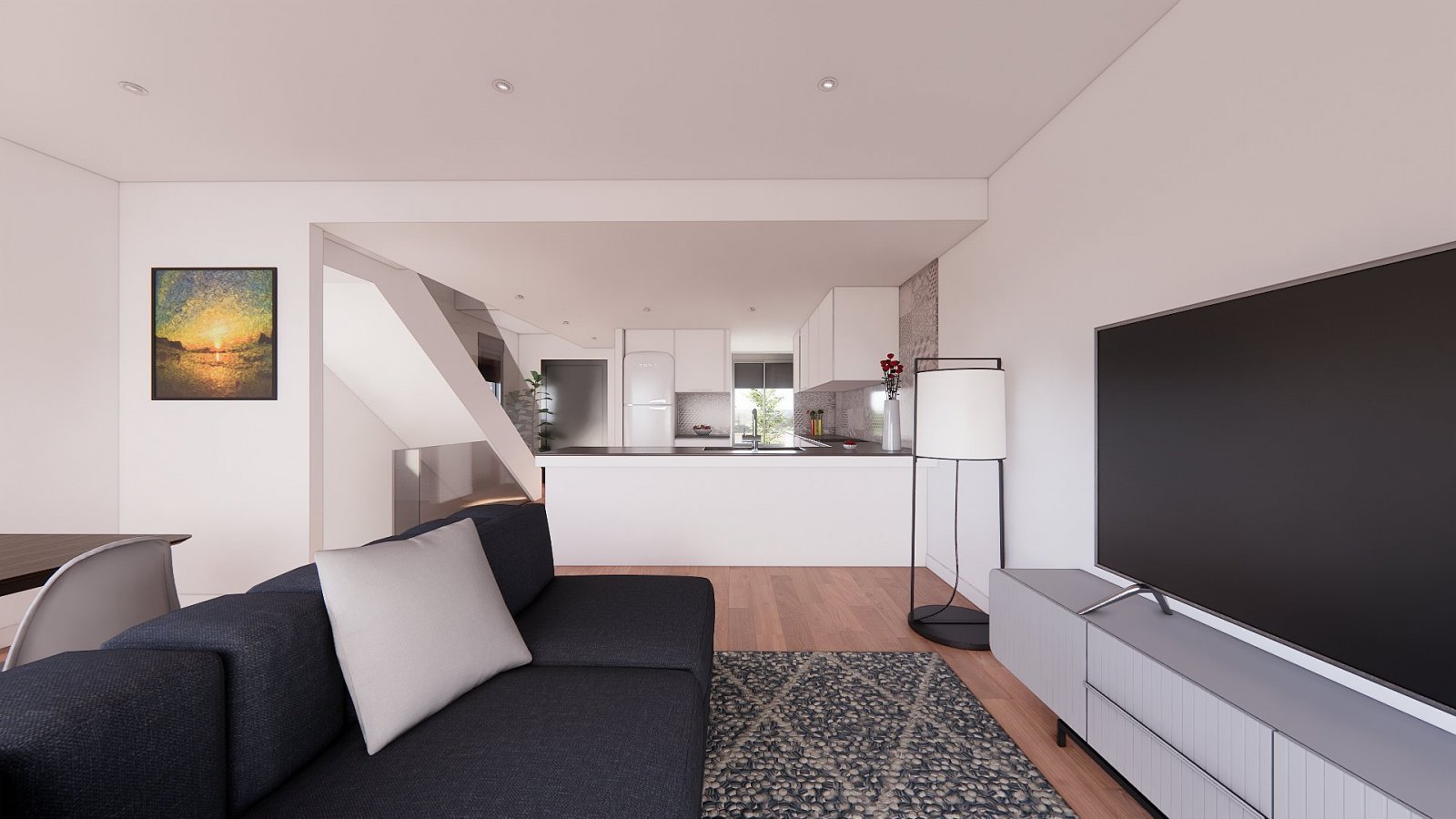 Moderne 3-Zimmer-Reihenhausvilla mit Pool & Terrasse