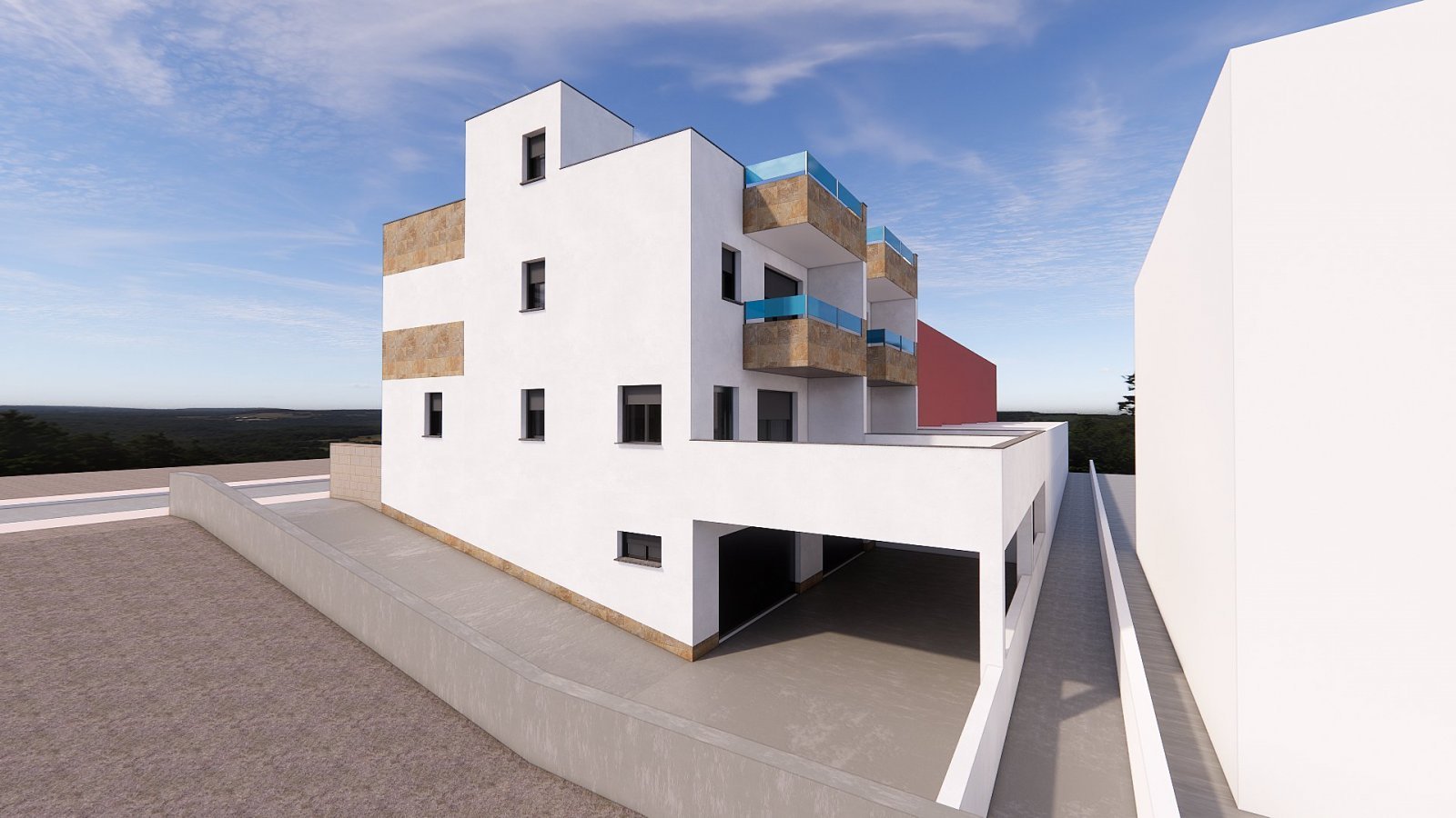 Moderne 3-Zimmer-Reihenhausvilla mit Pool & Terrasse