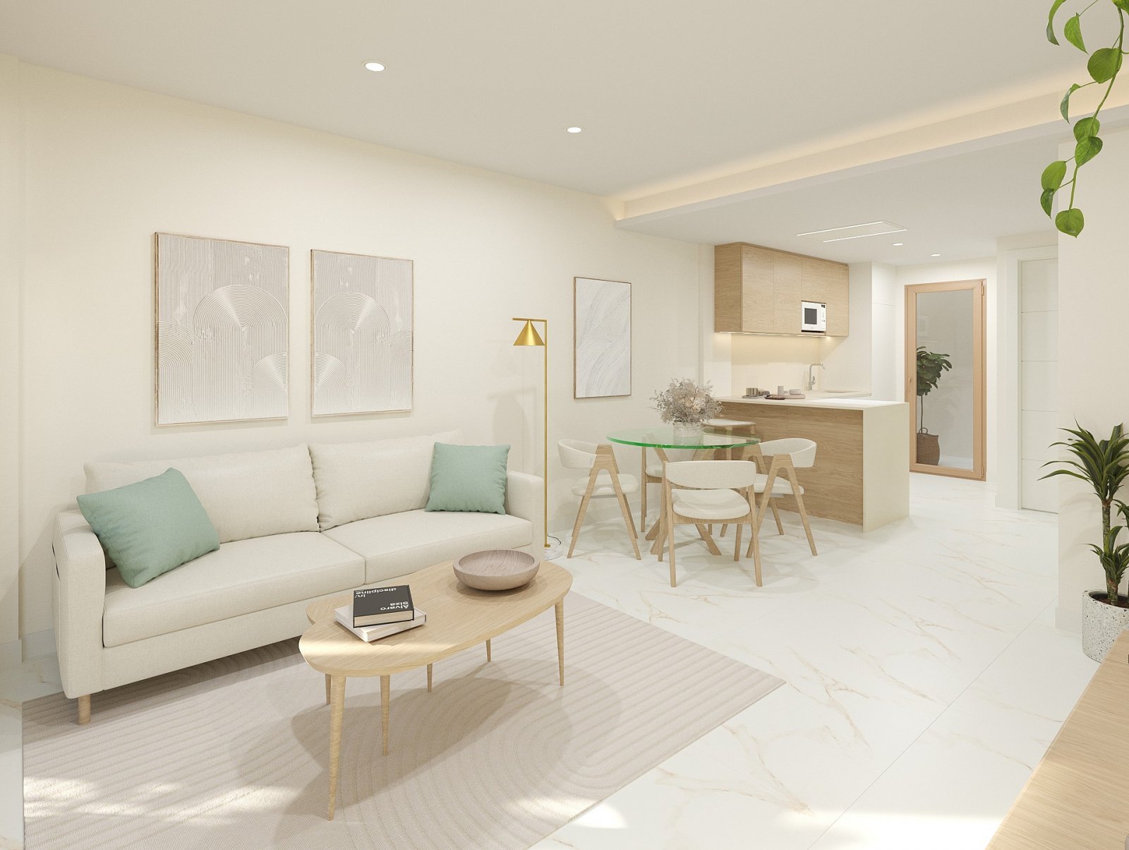Modernes Zuhause mit Pool und Parkplatz