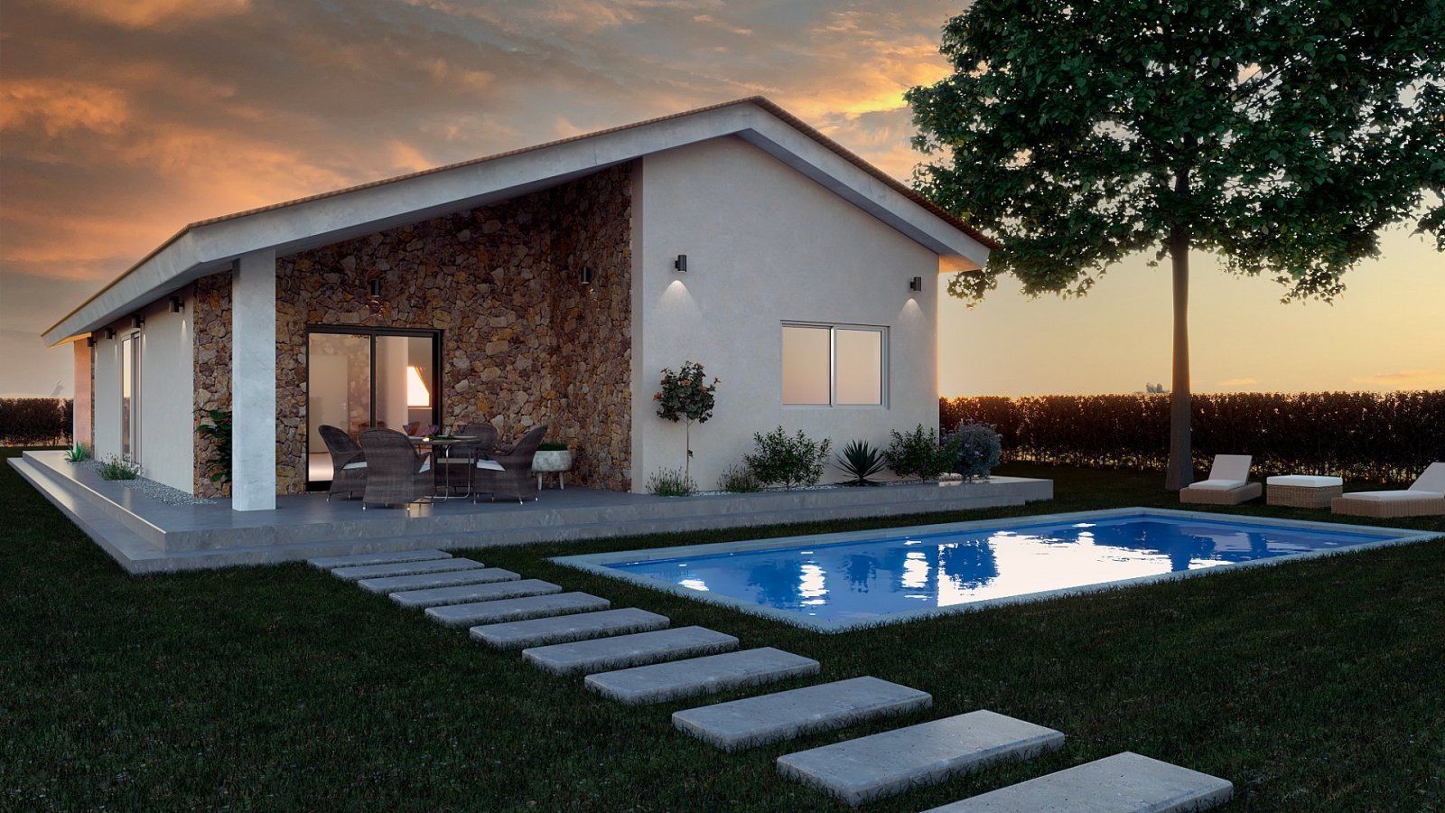 Stilvolle Villa mit Pool und großzügigem Grundstück