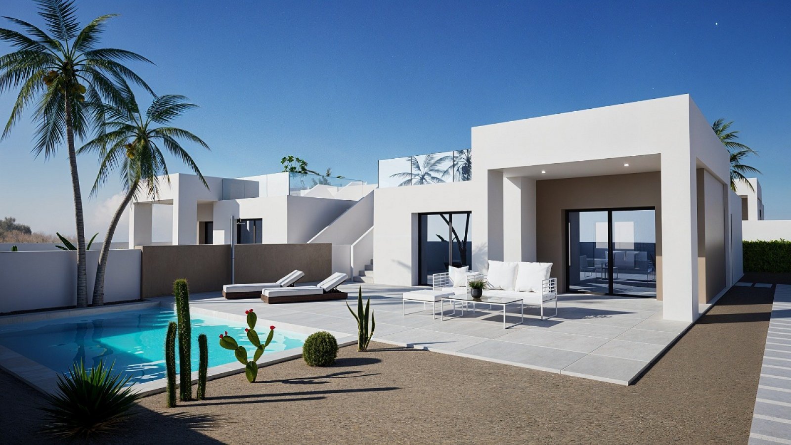 Moderne 3-Zimmer-Villa mit Pool &amp; Solarium