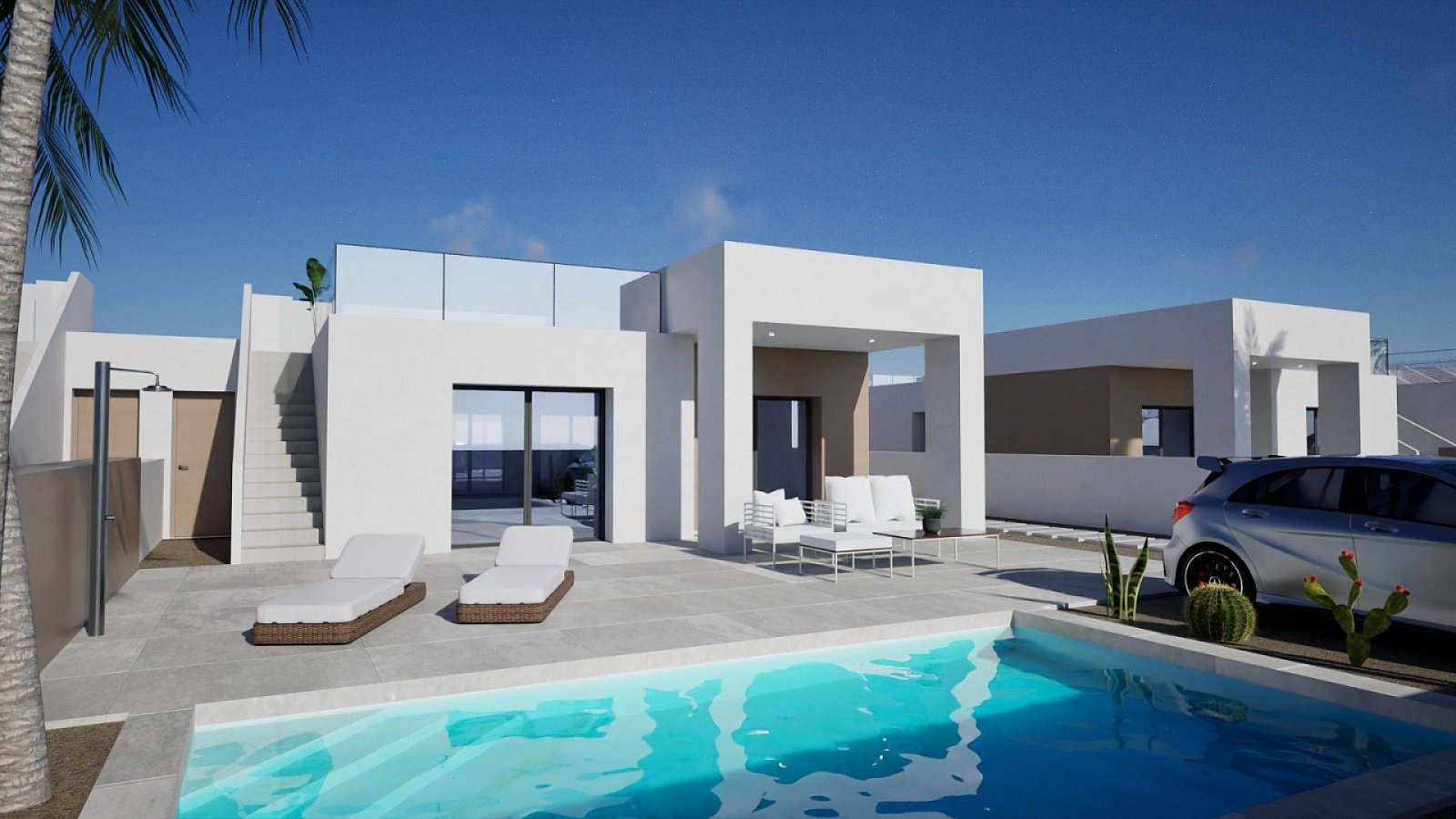 Moderne 3-Zimmer-Villa mit Pool &amp; Solarium