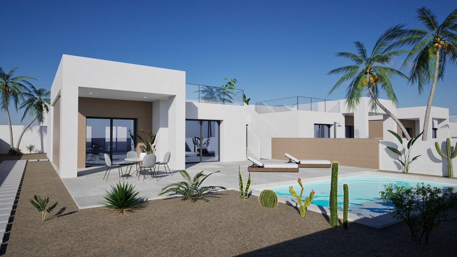 Moderne 3-Zimmer-Villa mit Pool &amp; Solarium
